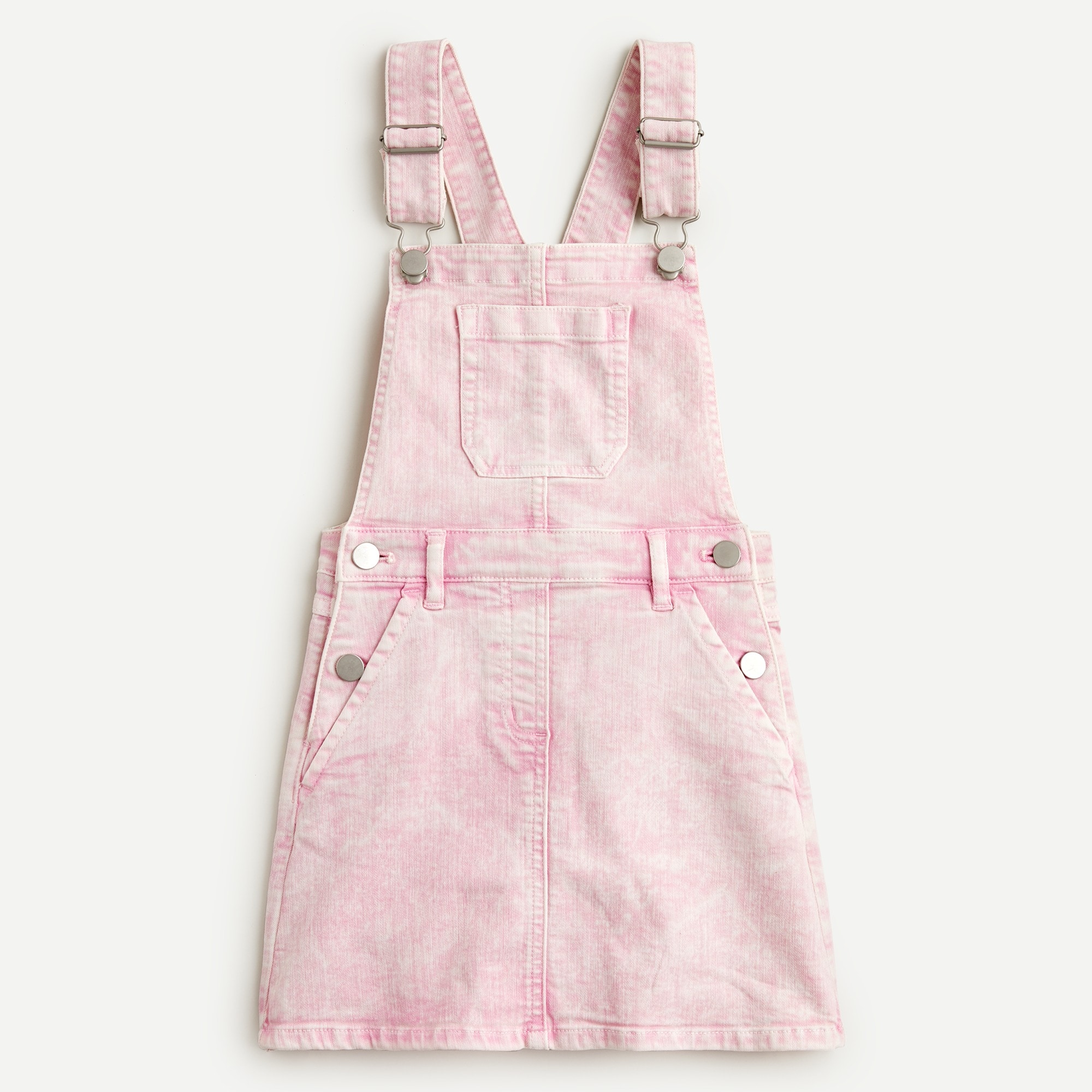 pink overall dress