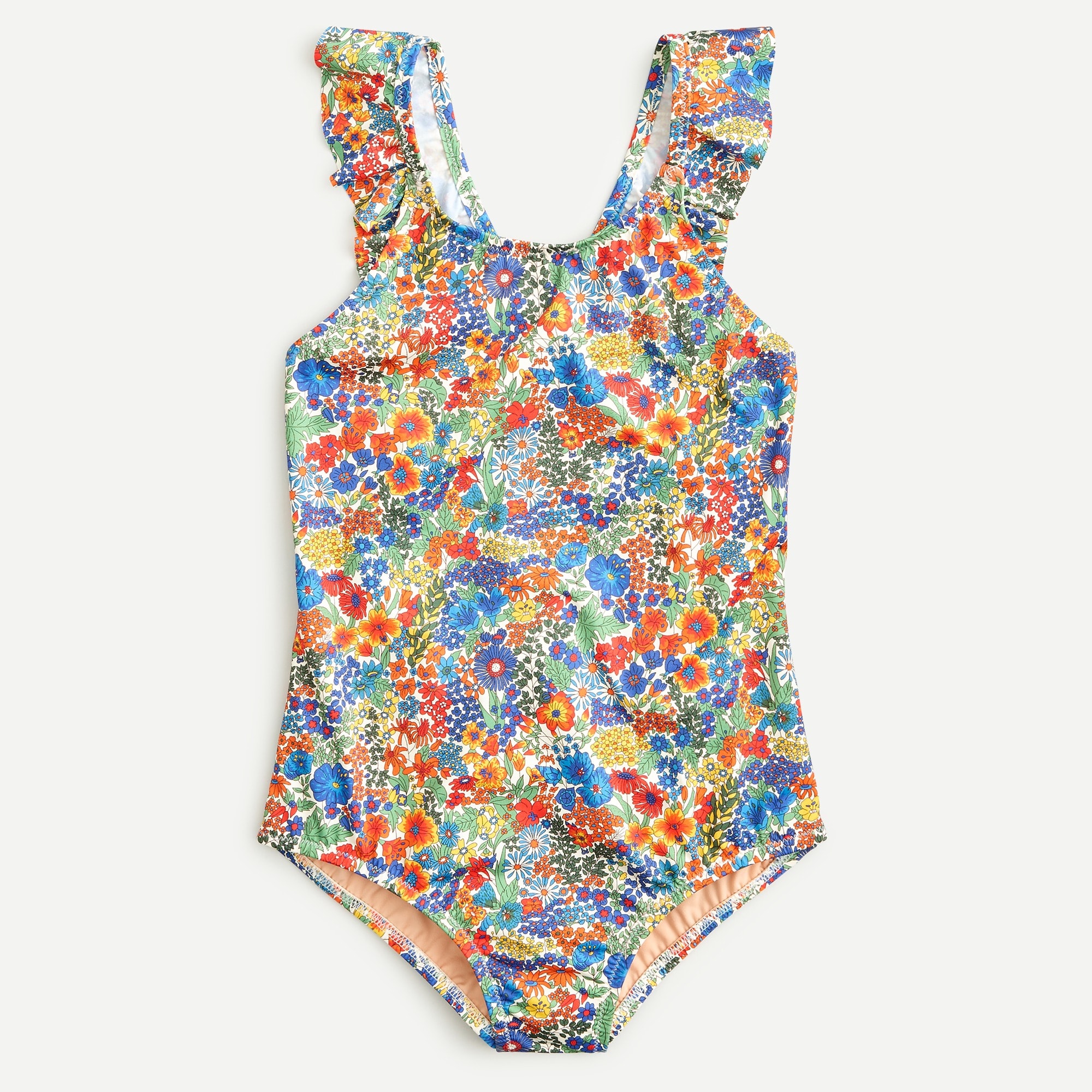 j crew ruffle one piece