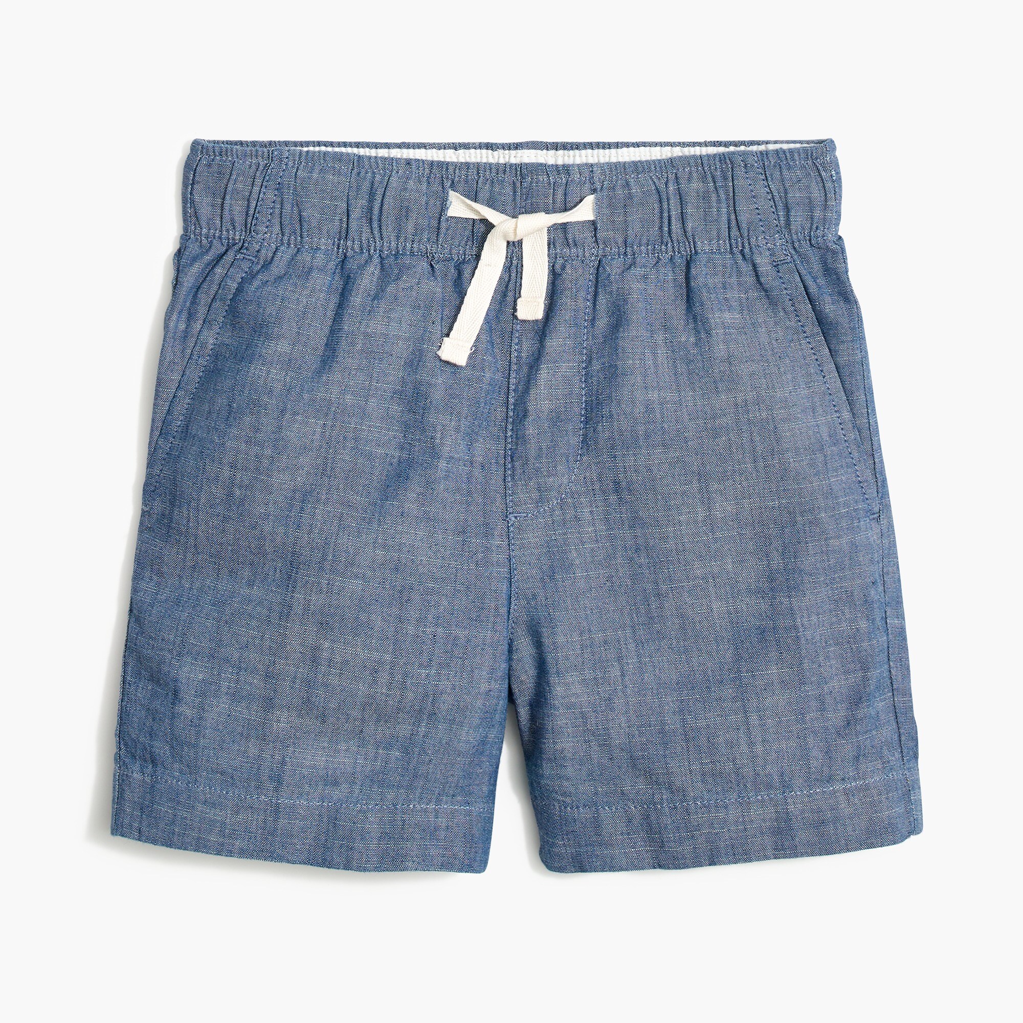 Boys' pull-on short in chambray