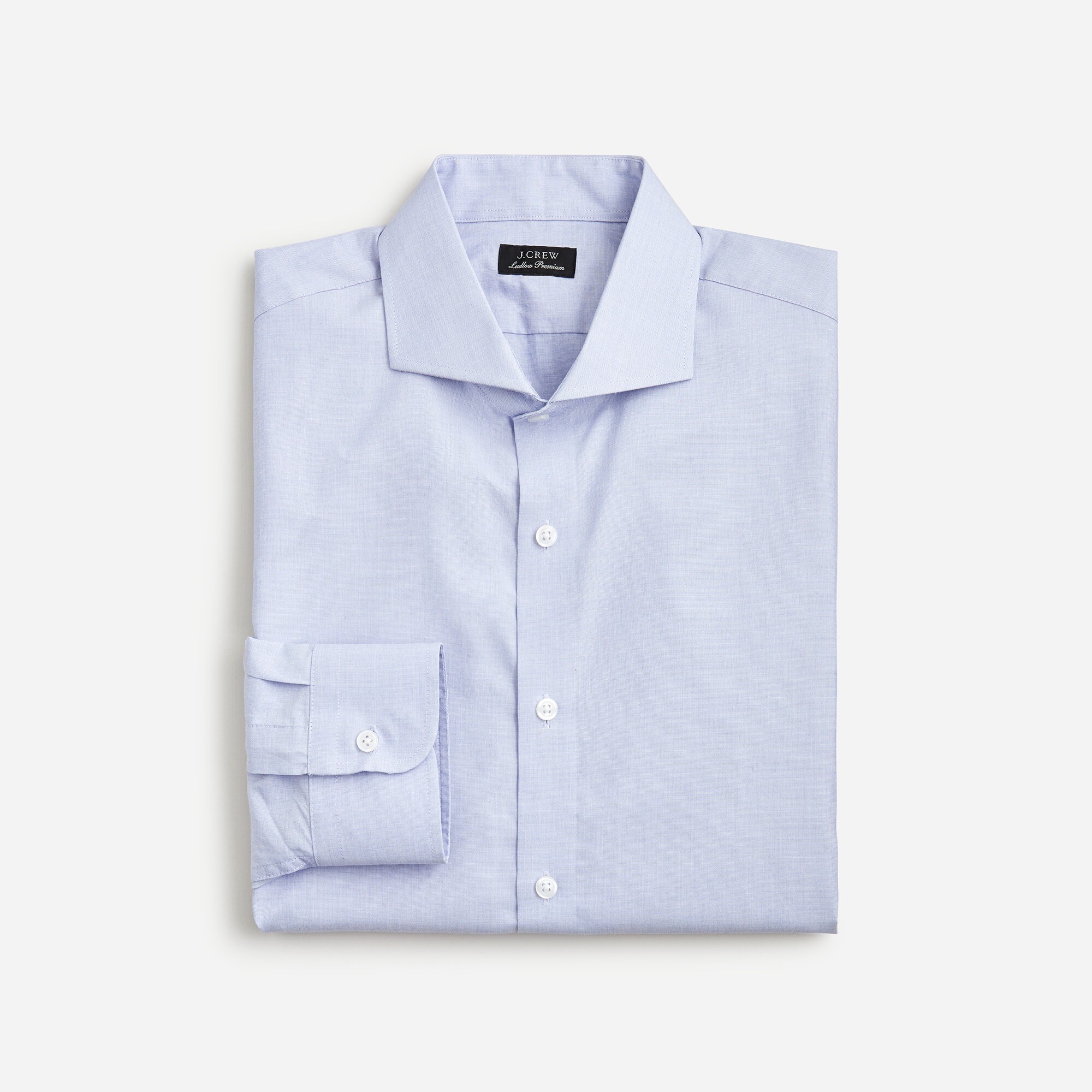  Slim-fit Ludlow Premium fine cotton dress shirt with cutaway collar