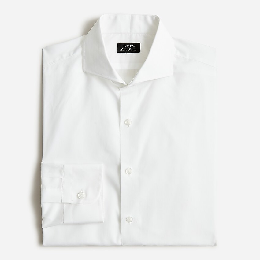 j.crew: slim-fit ludlow premium fine cotton dress shirt with cutaway collar for men, right side, view zoomed