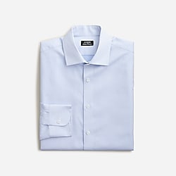 Slim-fit Ludlow Premium fine cotton dress shirt in dobby