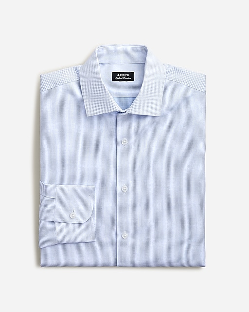  Slim-fit Ludlow Premium fine cotton dress shirt in dobby