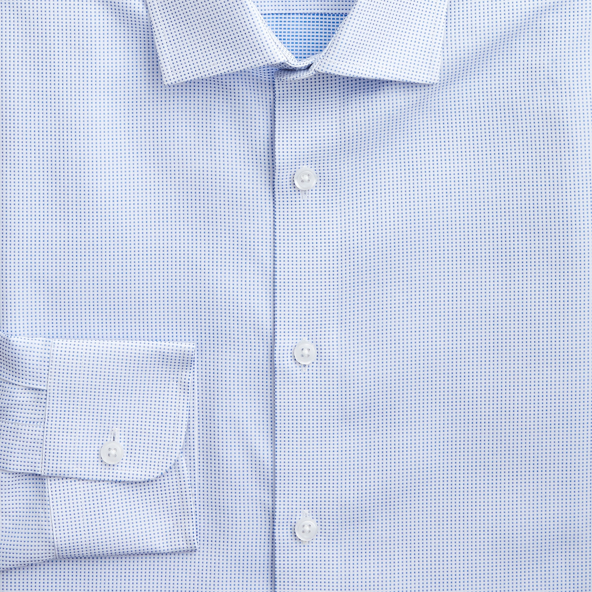 Slim-fit Ludlow Premium Fine Cotton Dress Shirt In Dobby For Men