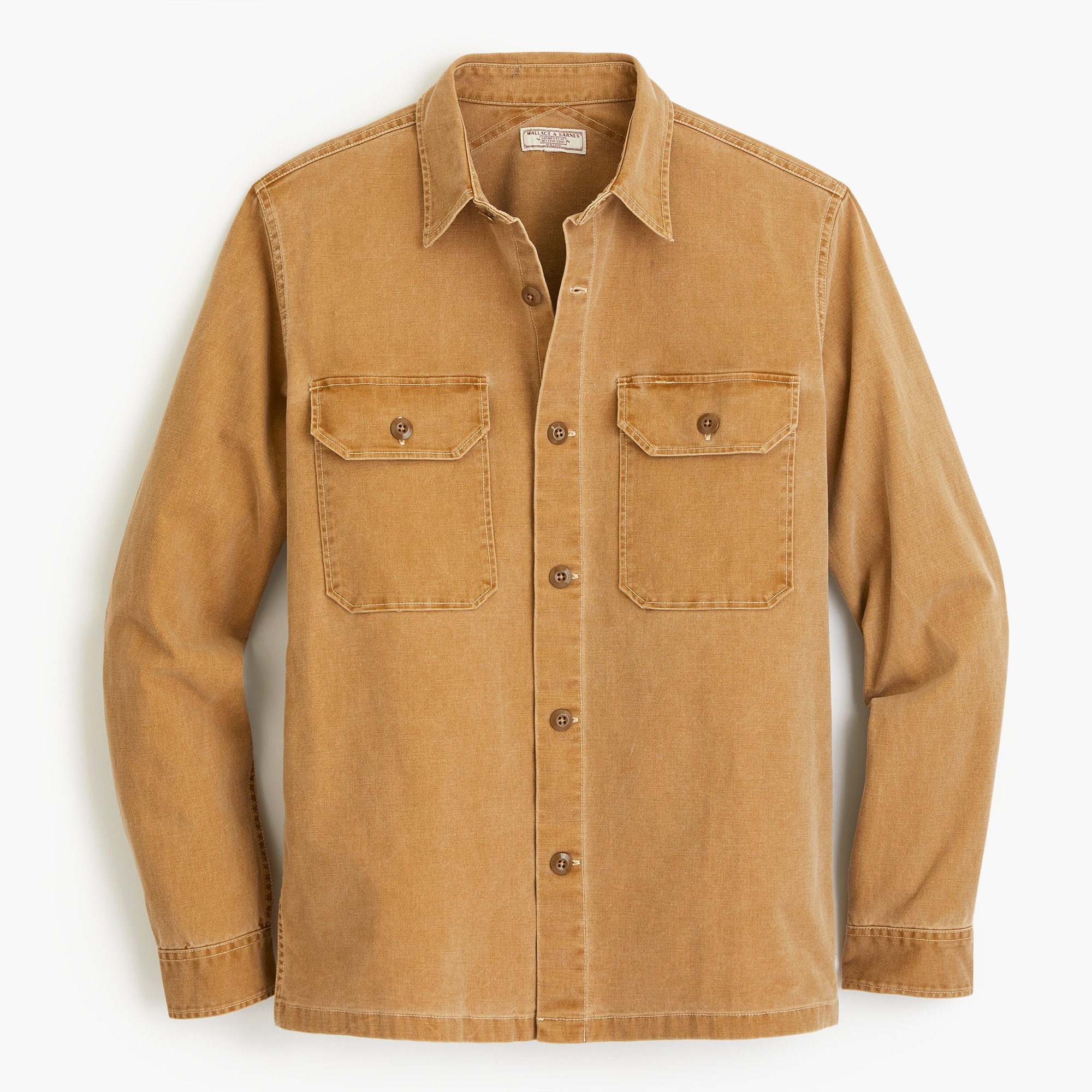 J.Crew Wallace Barnes Shirt jacket In Stretch Duck Canvas For Men