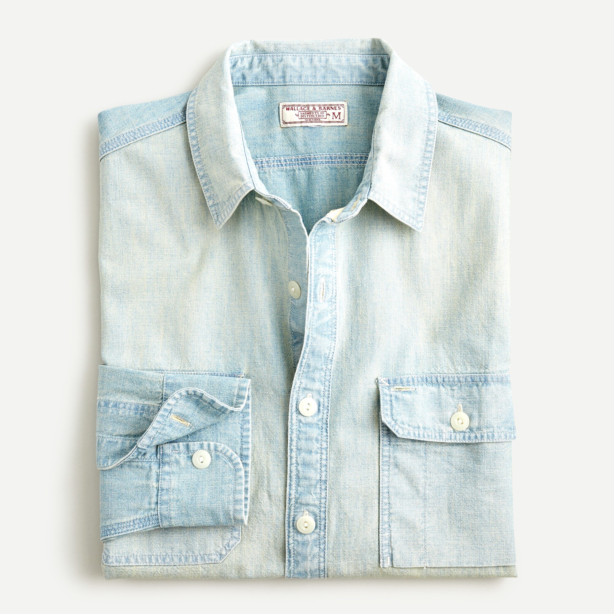 Wallace & Barnes Japanese Chambray Workshirt For Men | J.Crew