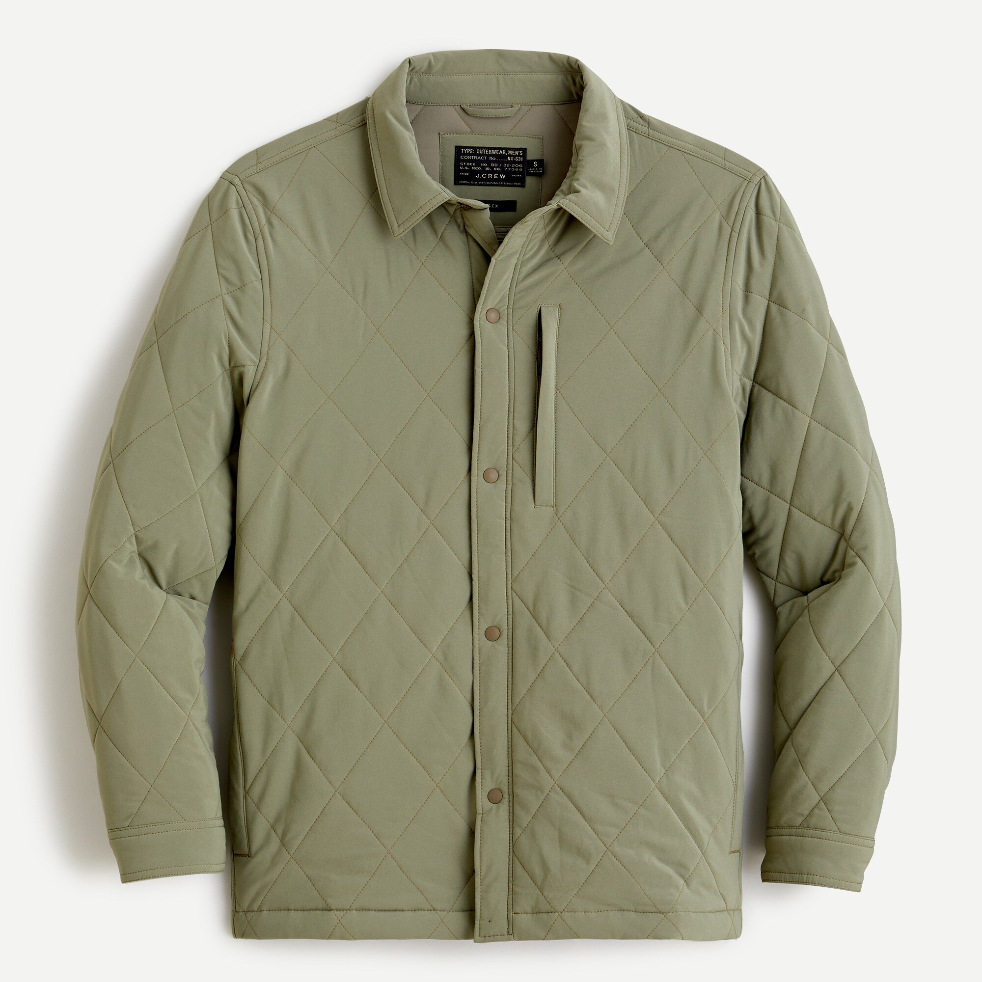 J.Crew Sussex Lightweight Quilted Jacket With Eco friendly PrimaLoft For Men