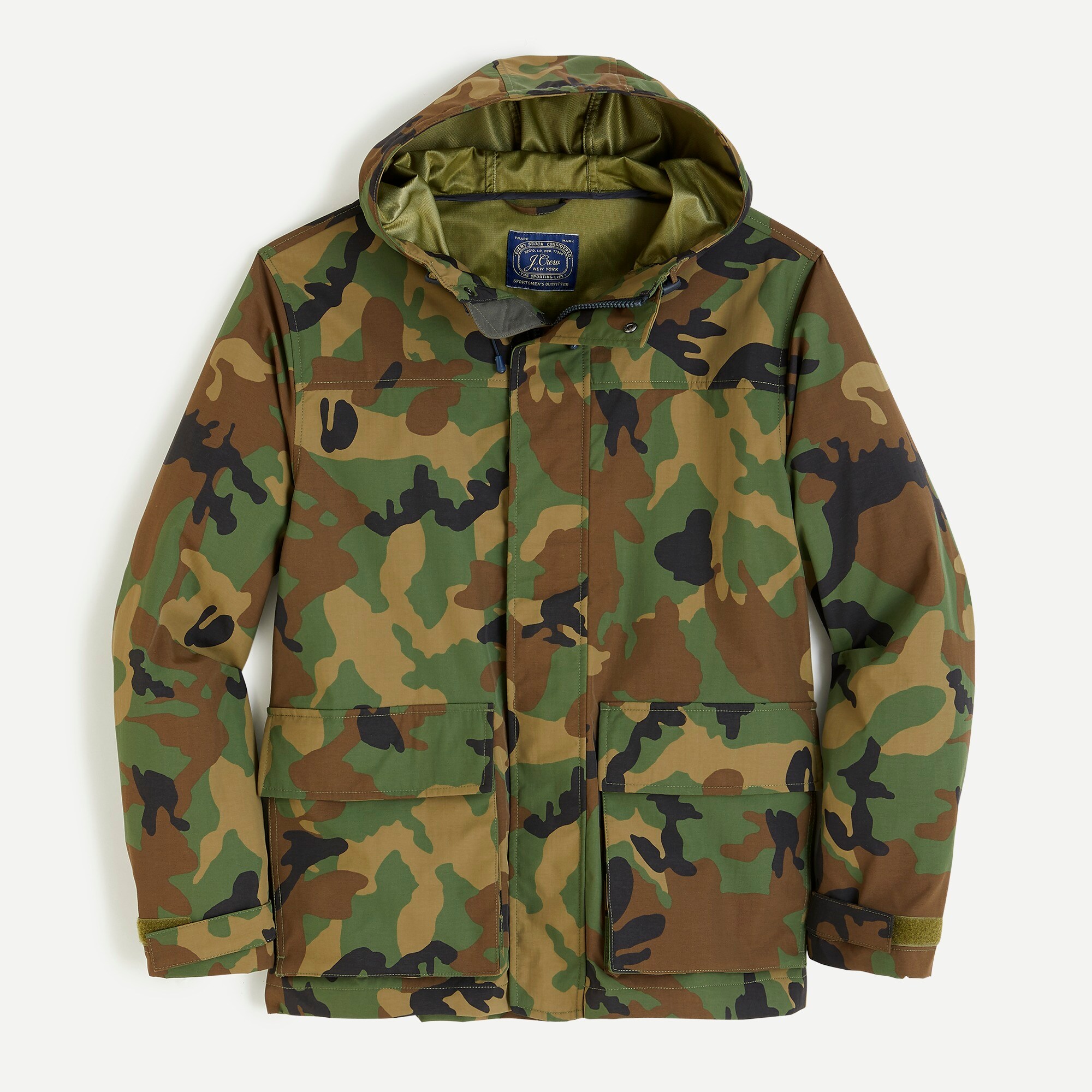 J.Crew Brunswick Rain Jacket In Camo For Men