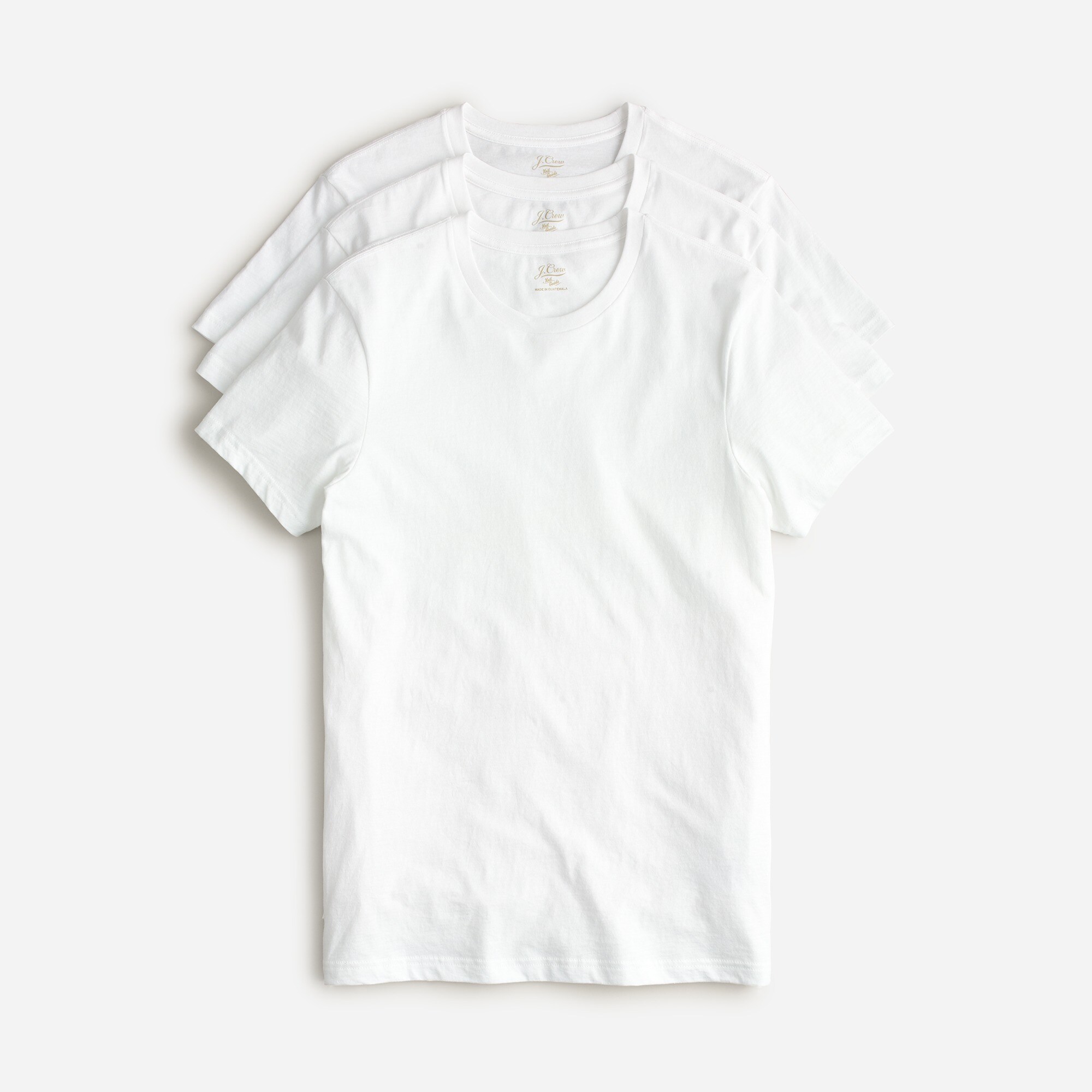 mens White crewneck undershirts three-pack
