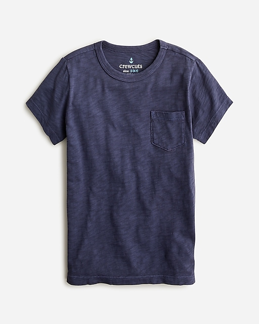  Kids&apos; garment-dyed pocket T-shirt