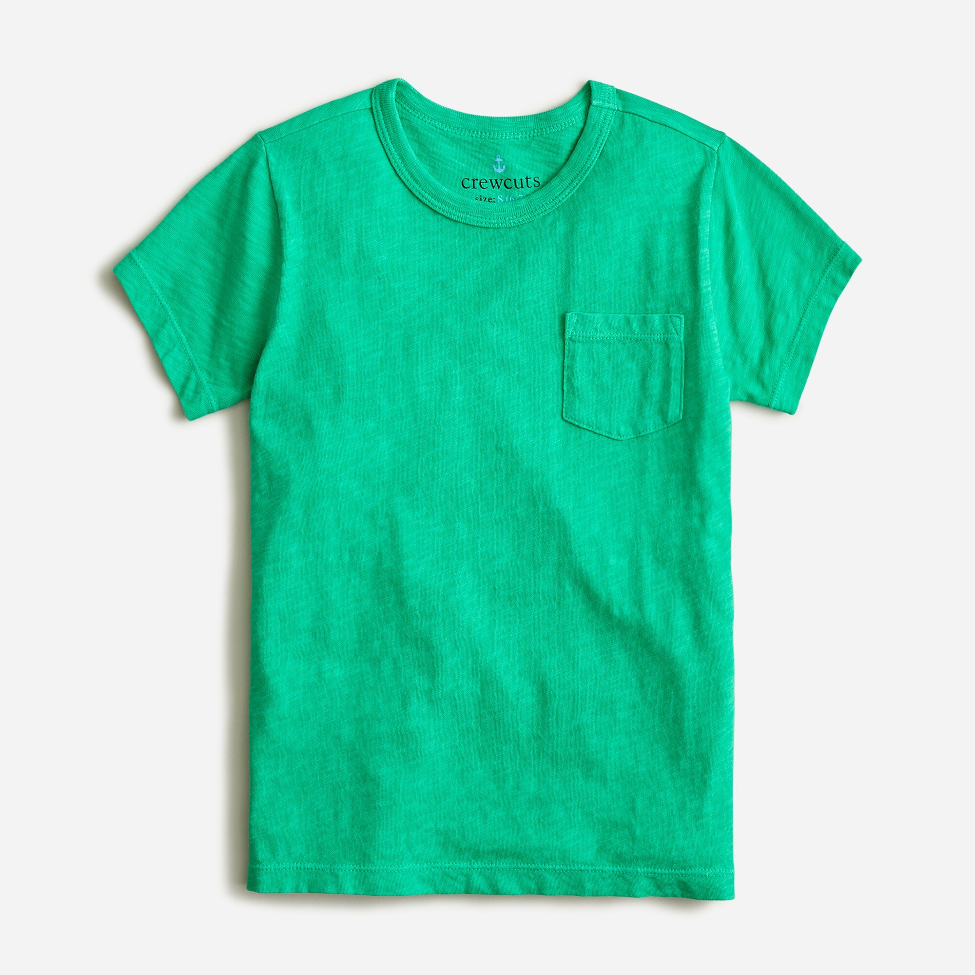 Kids' garment-dyed pocket T-shirt