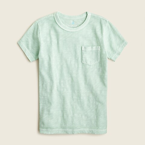  Kids' garment-dyed pocket T-shirt