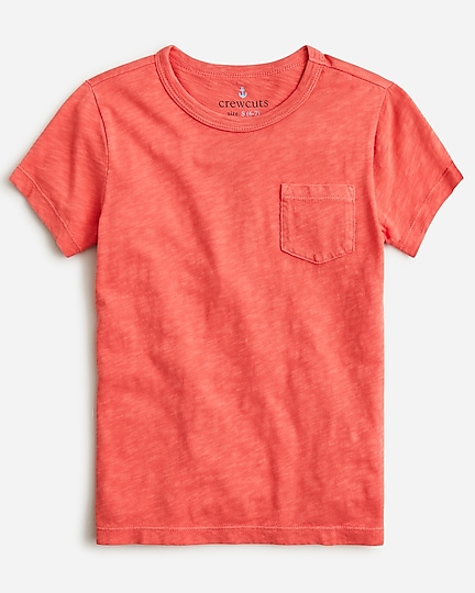boys Kids&apos; garment-dyed pocket T-shirt