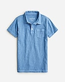 Kids&apos; short-sleeve garment-dyed polo shirt