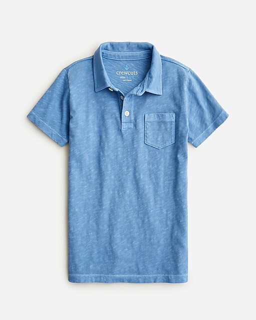 boys Kids&apos; short-sleeve garment-dyed polo shirt