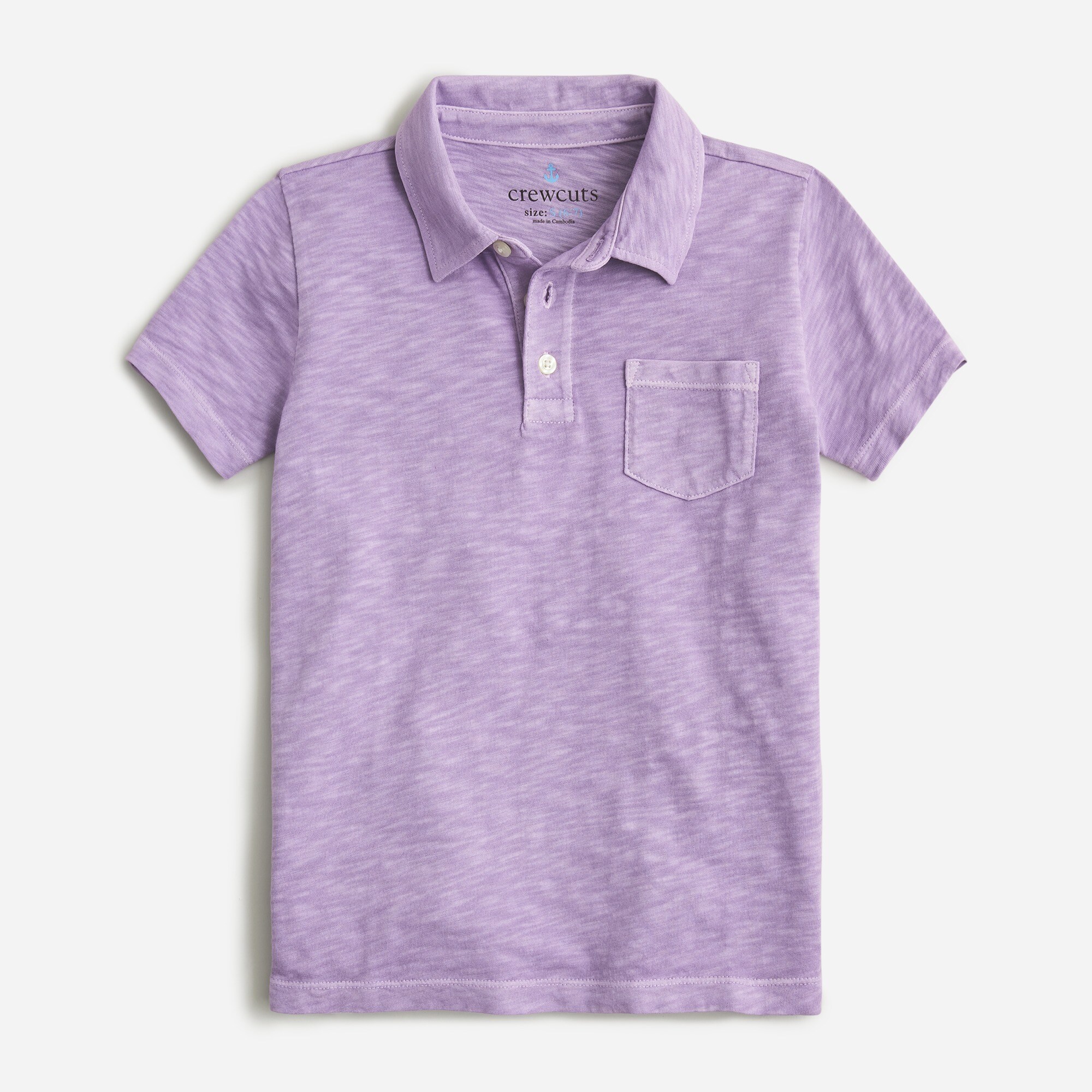 boys Kids&apos; short-sleeve garment-dyed polo shirt