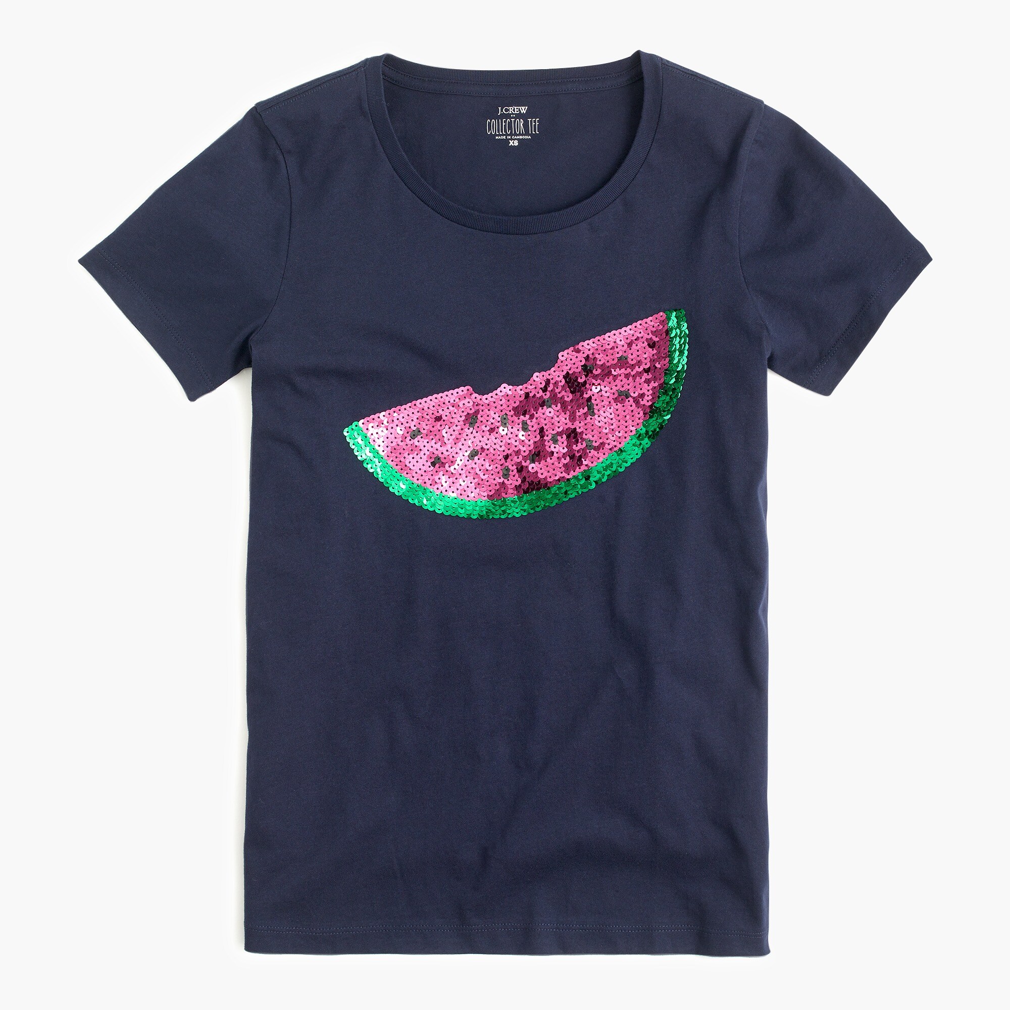 sequin watermelon graphic tee for women