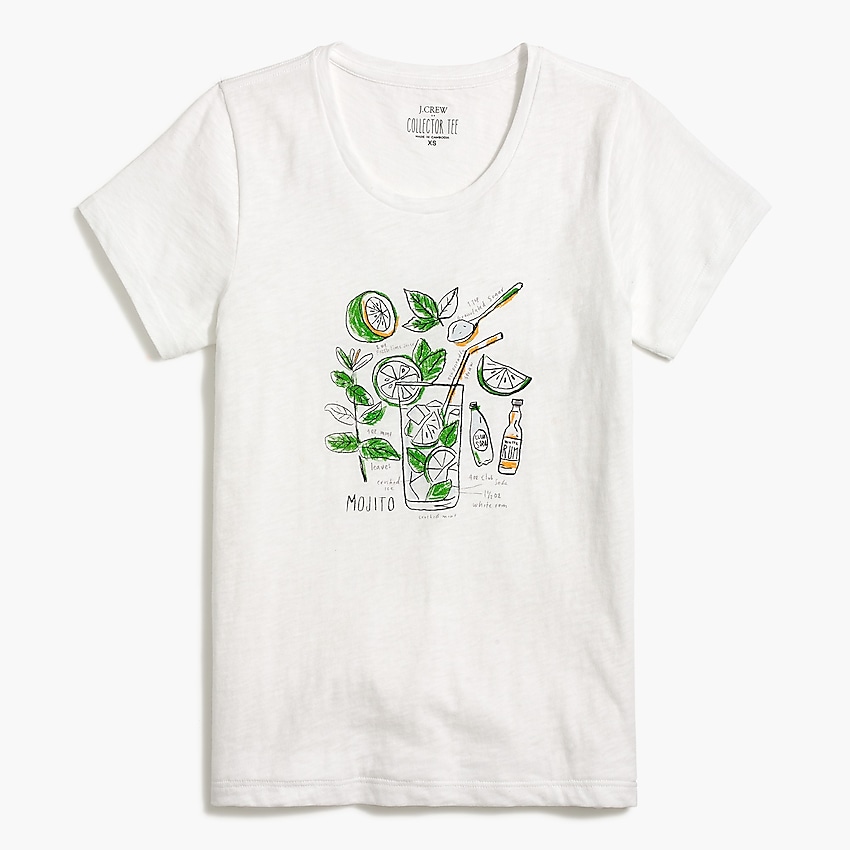 factory: mojito graphic tee for women, right side, view zoomed