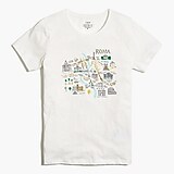 Rome map graphic tee