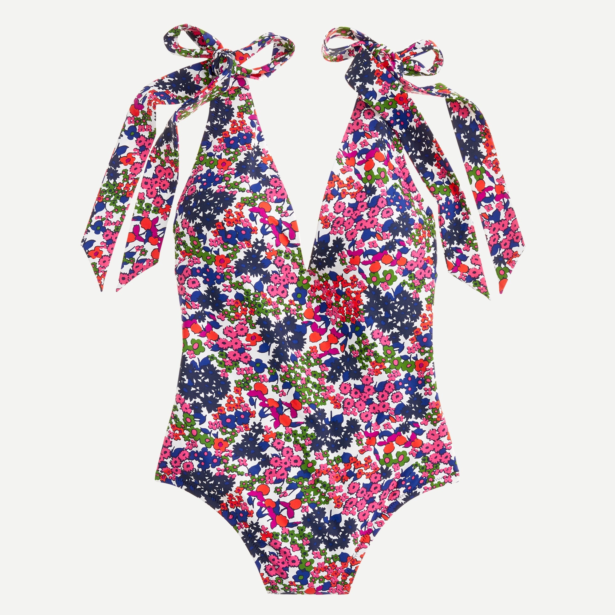 Glbebimd Floral Swimsuits for Women, Reversible Tie Shoulder