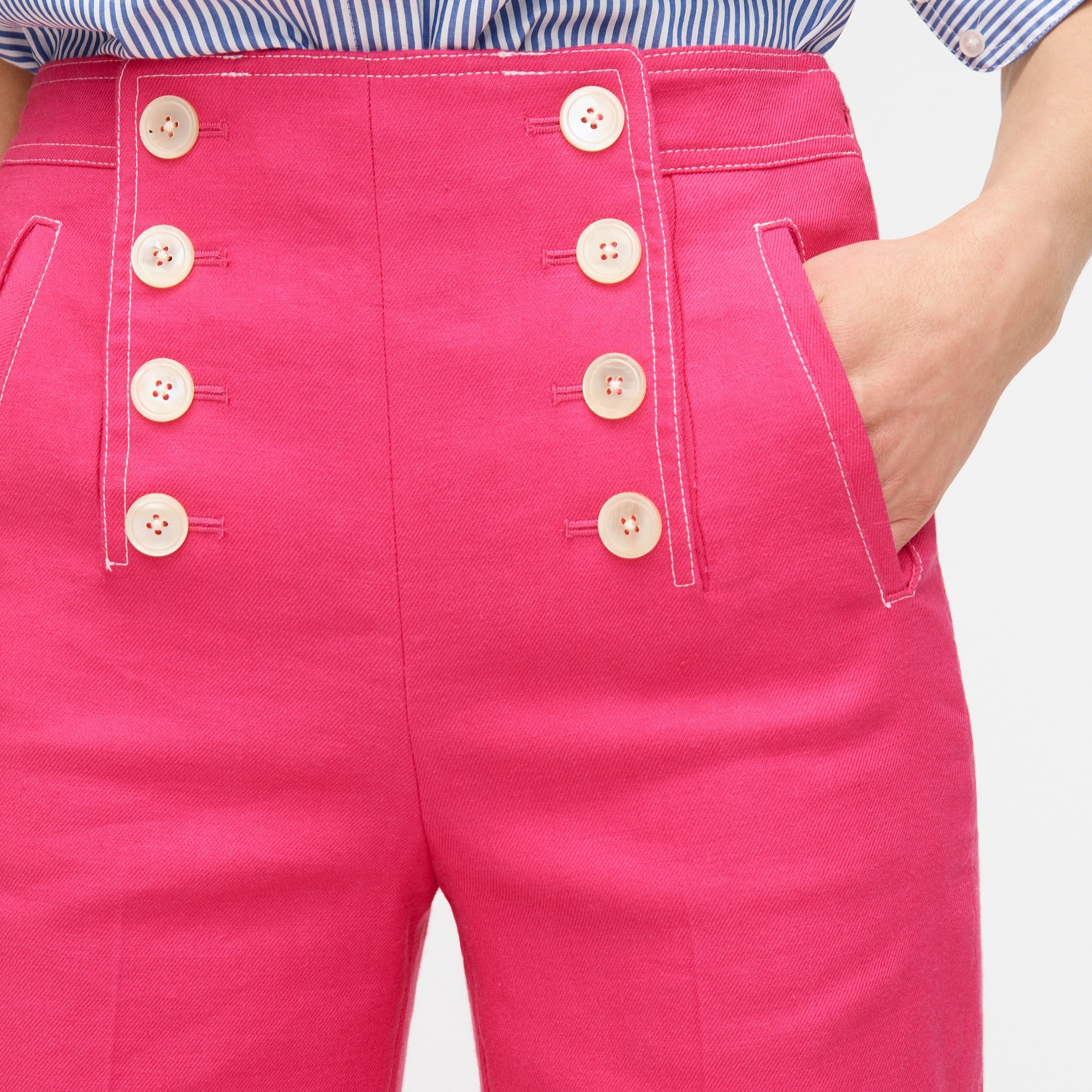 high rise sailor pants
