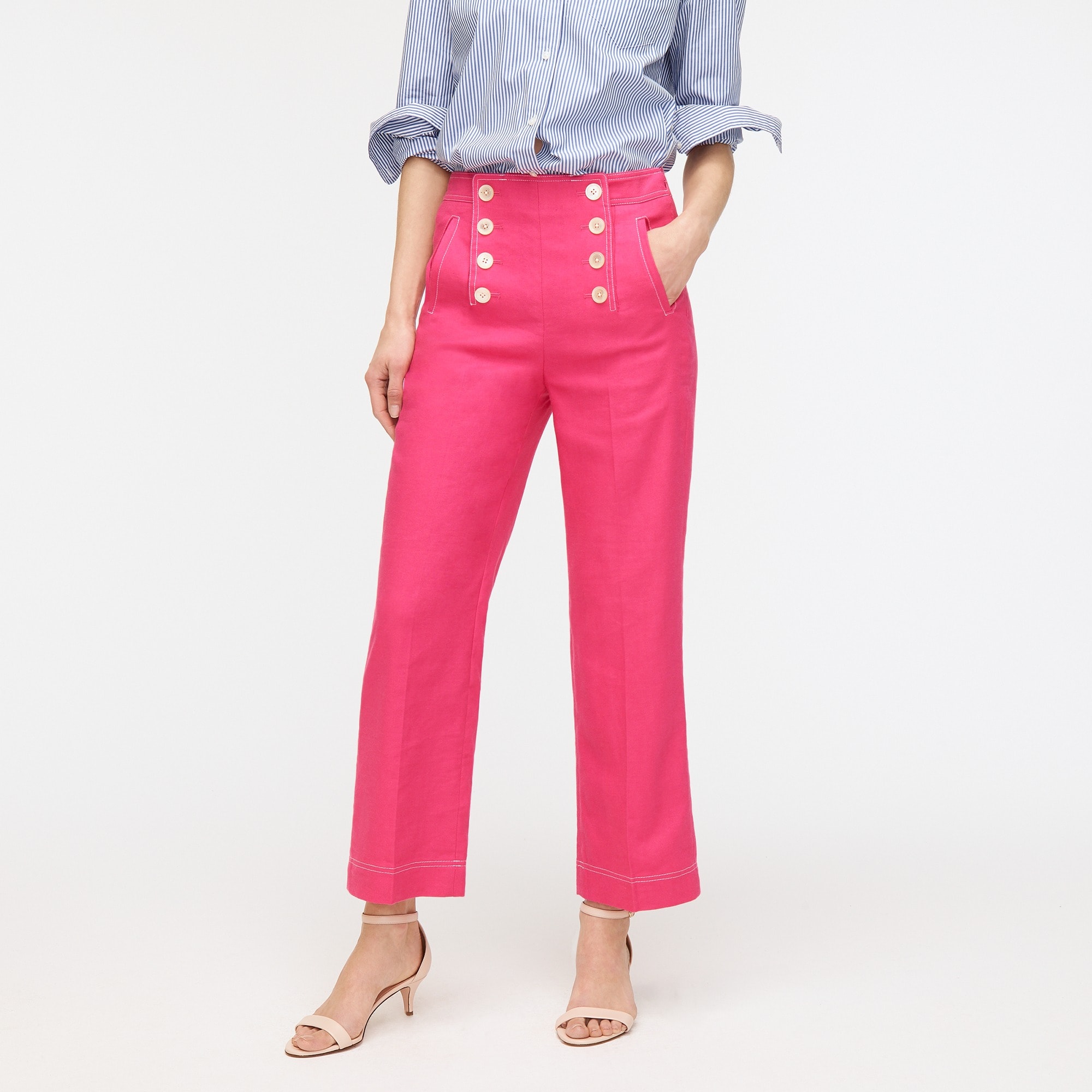 j crew linen pants womens