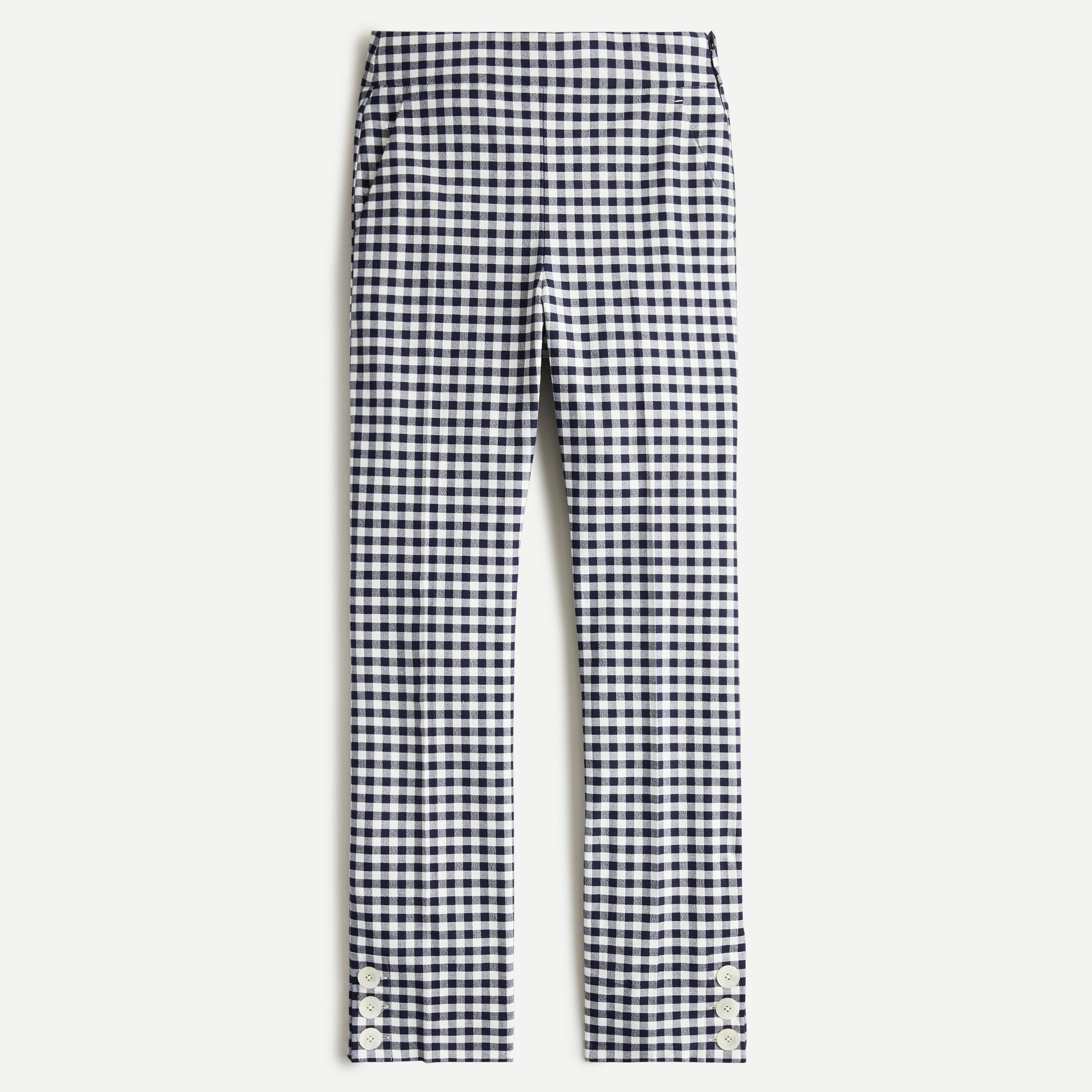 Remi pant in gingham with buttons