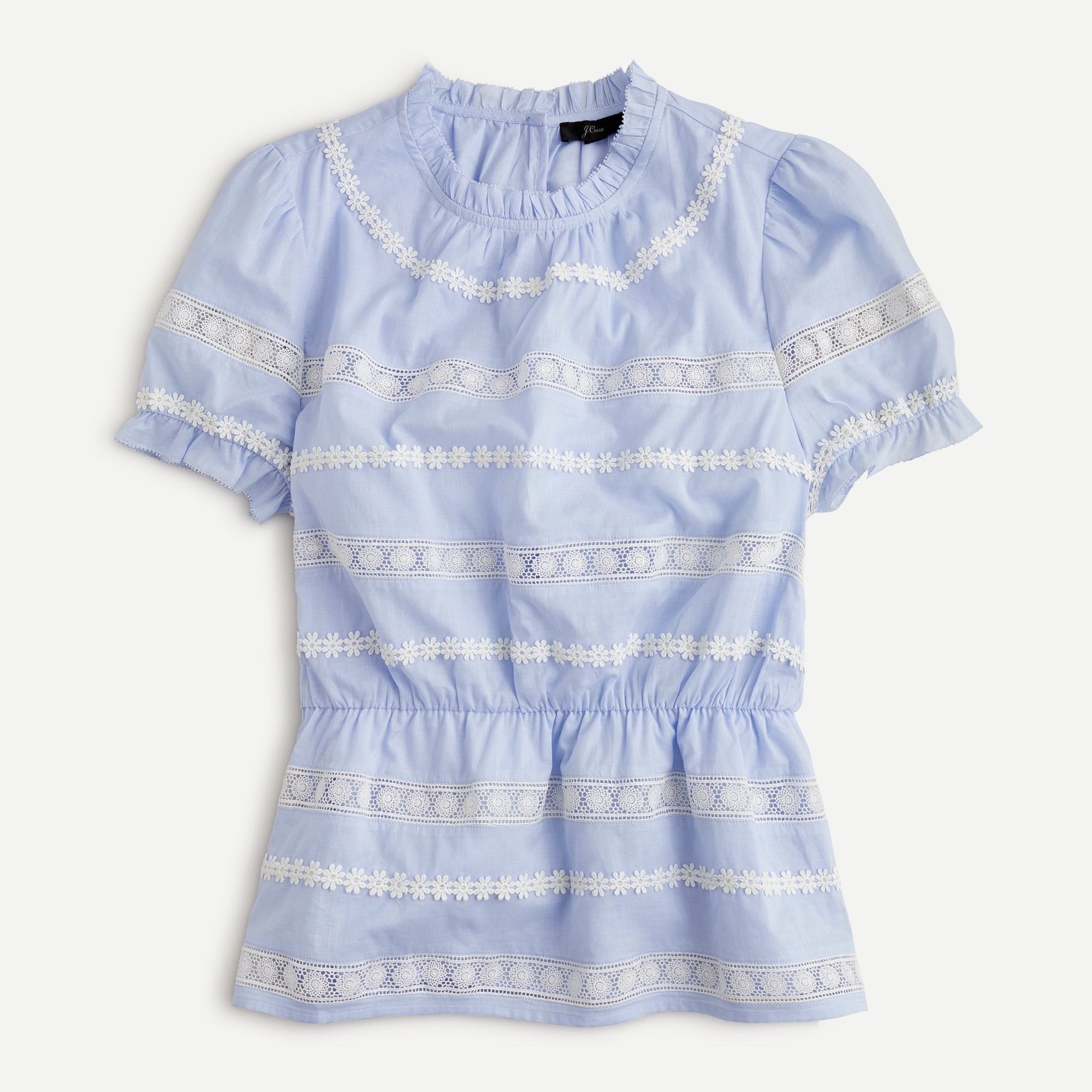 Daisy-chain peplum top