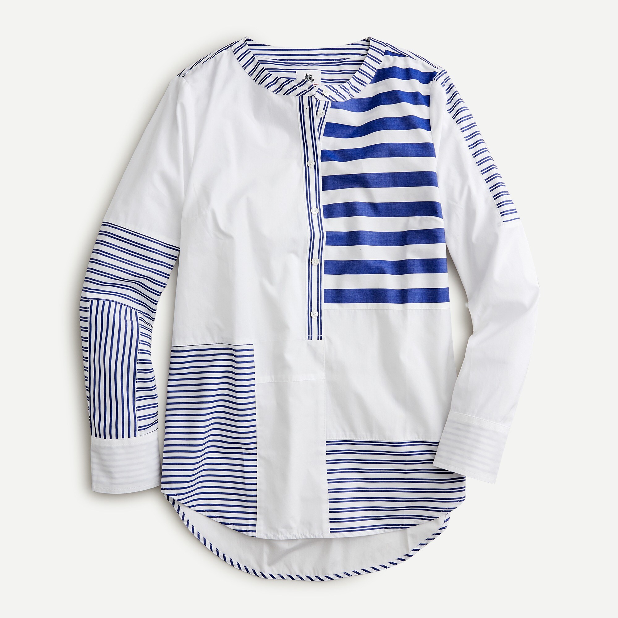 Thomas Mason® for J.Crew tunic in mixed stripe