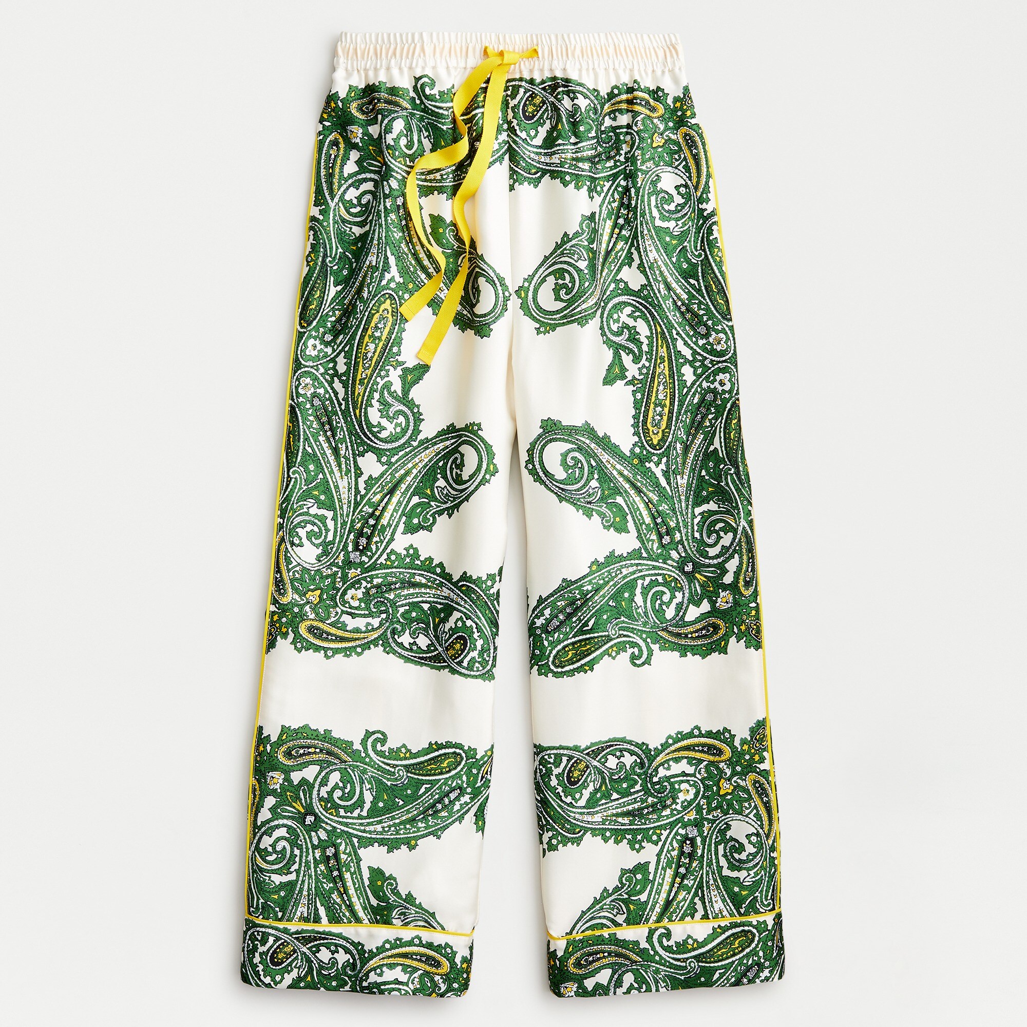 Relaxed pant in paisley twill