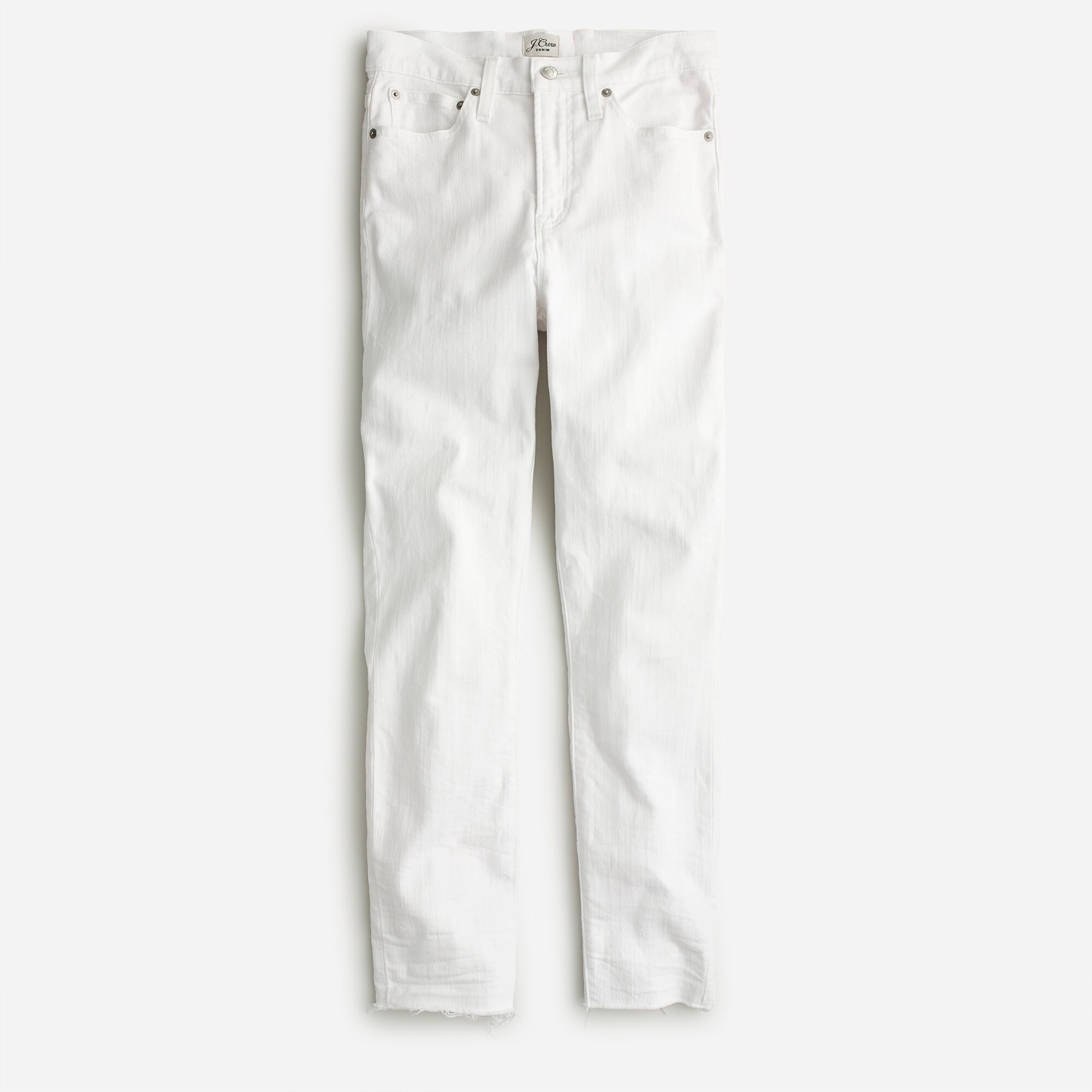 10" high-rise toothpick jean in white