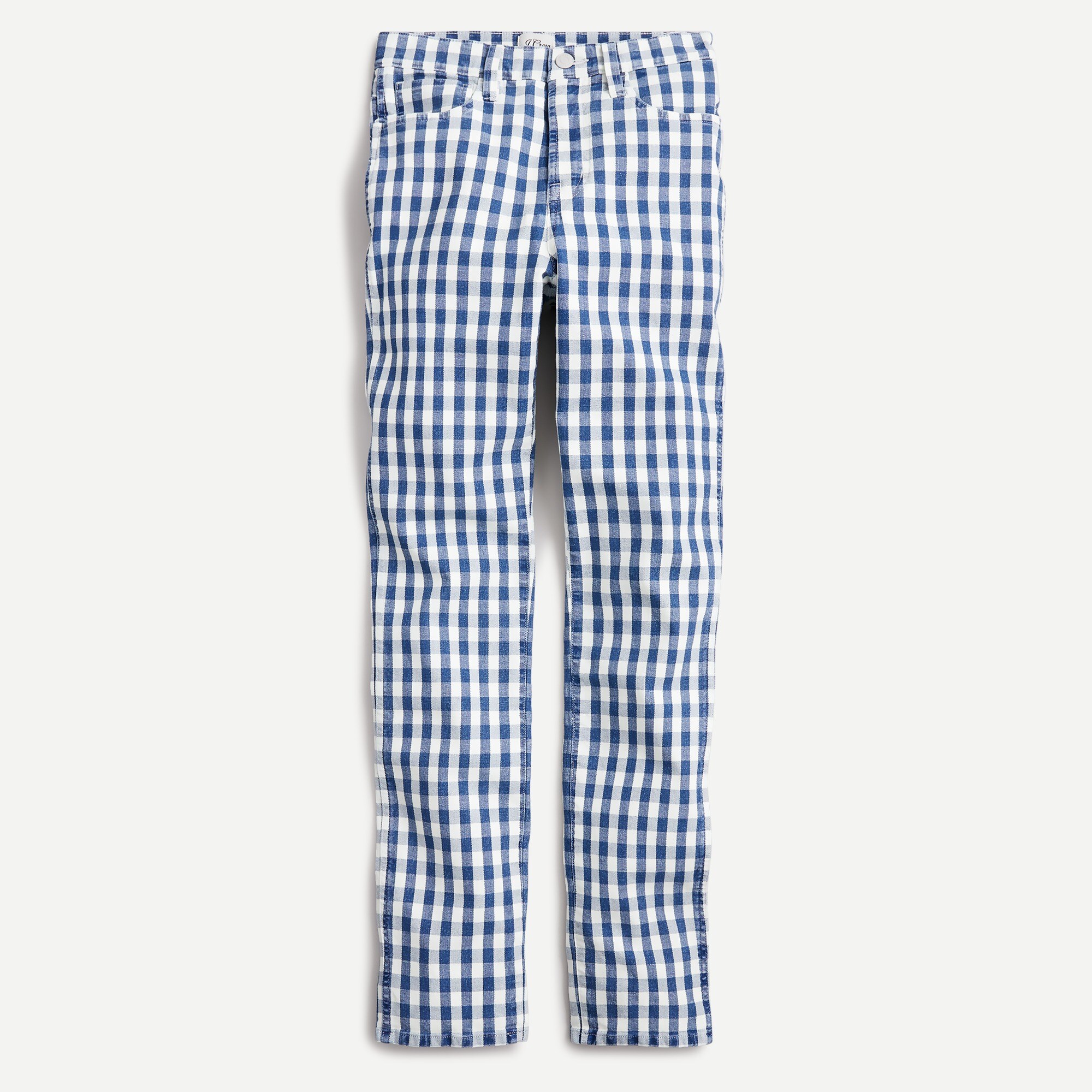 gingham jeans