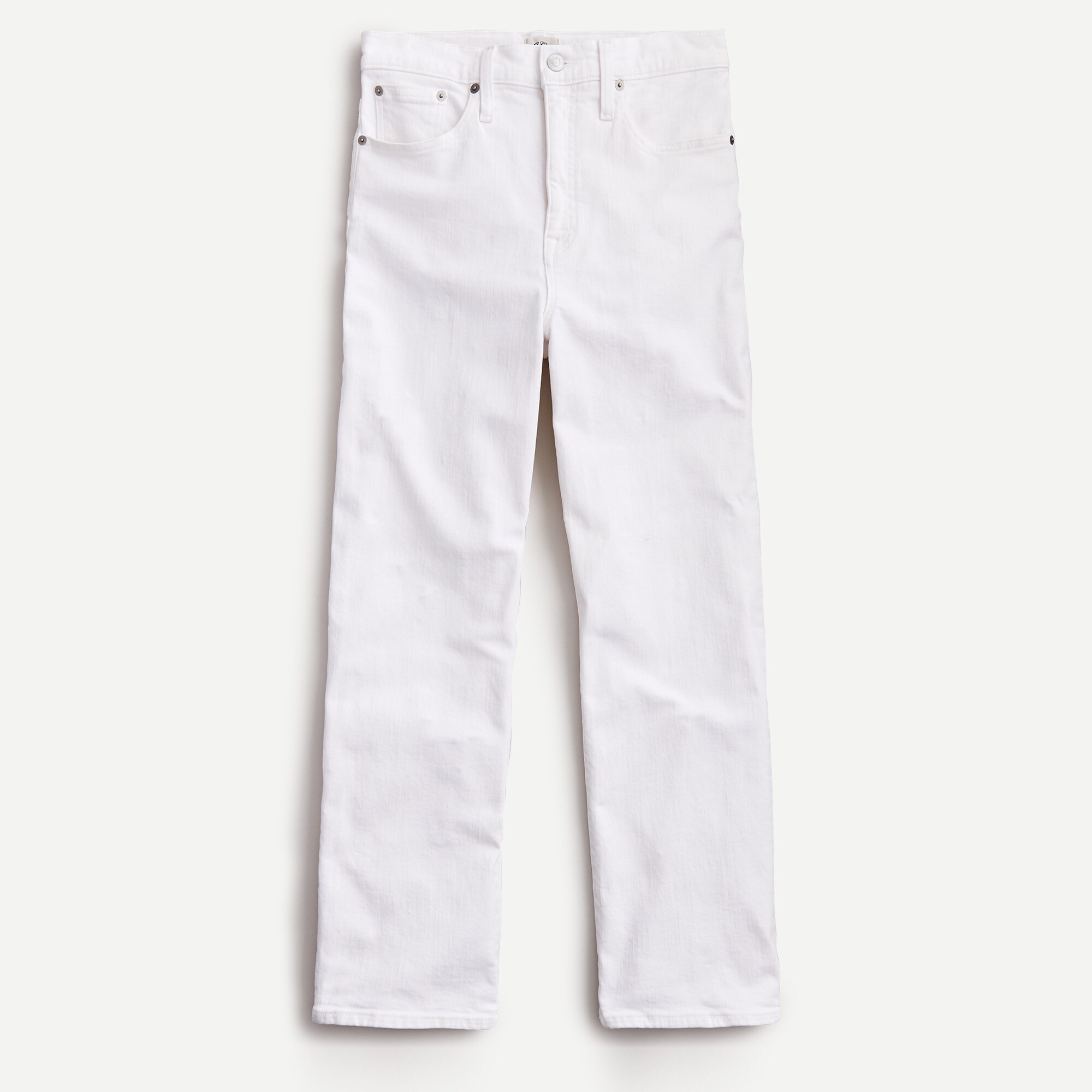 Slim wide-leg jean in white