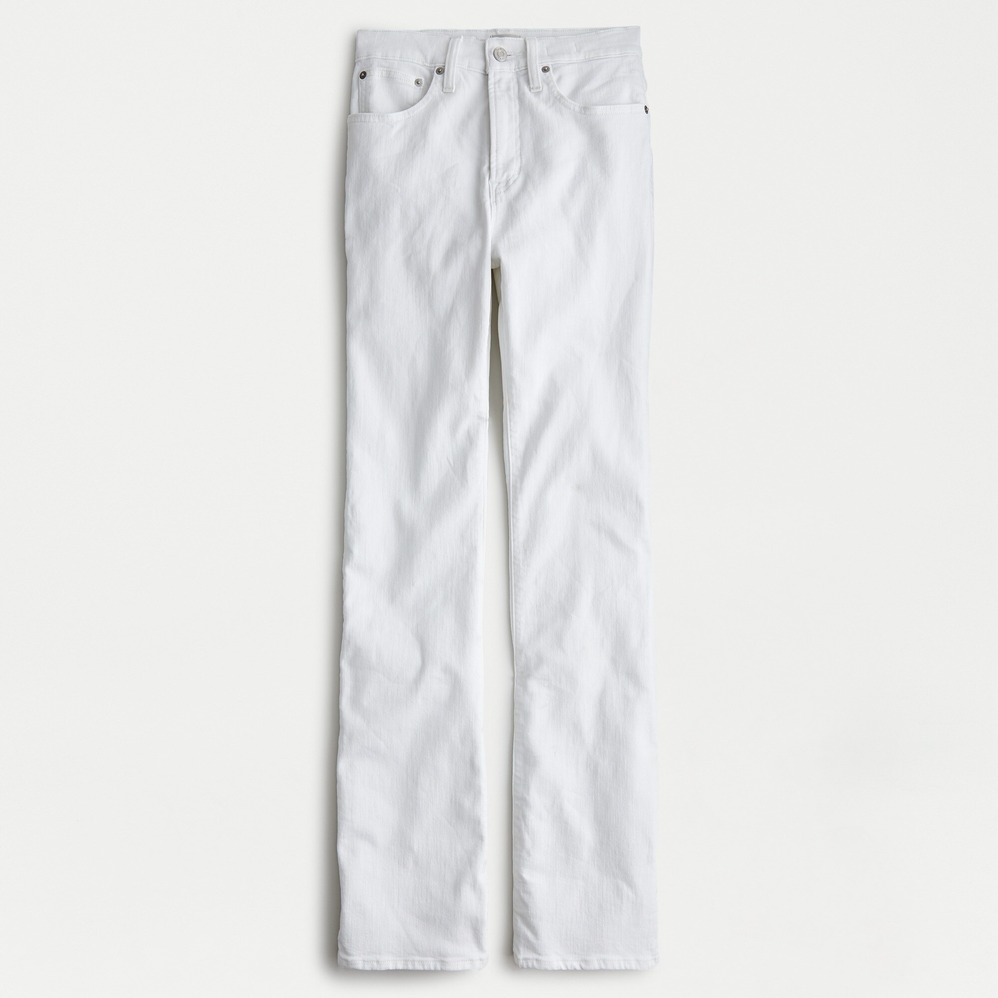 Curvy full-length bootcut jean in white
