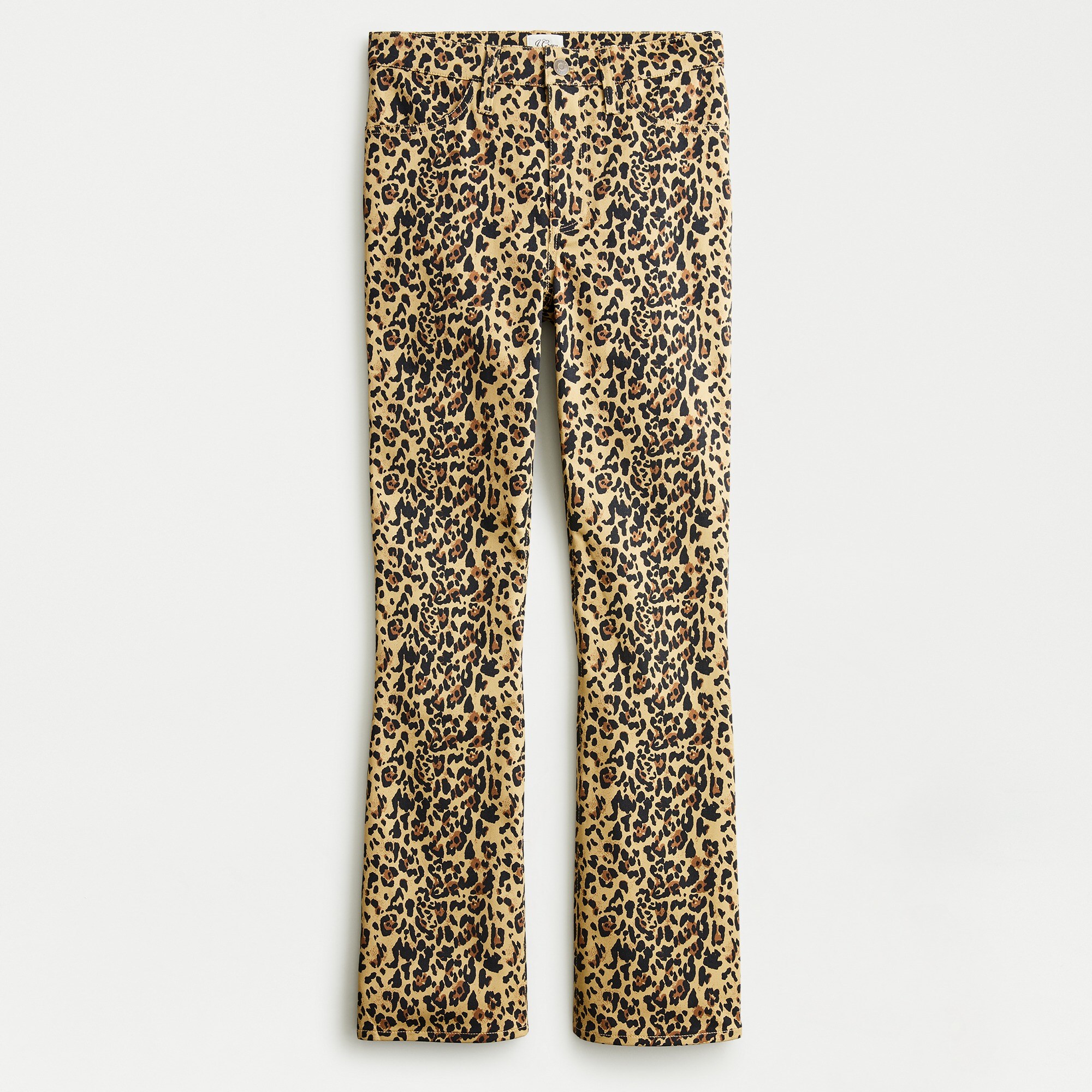 Kickout crop pant in leopard print