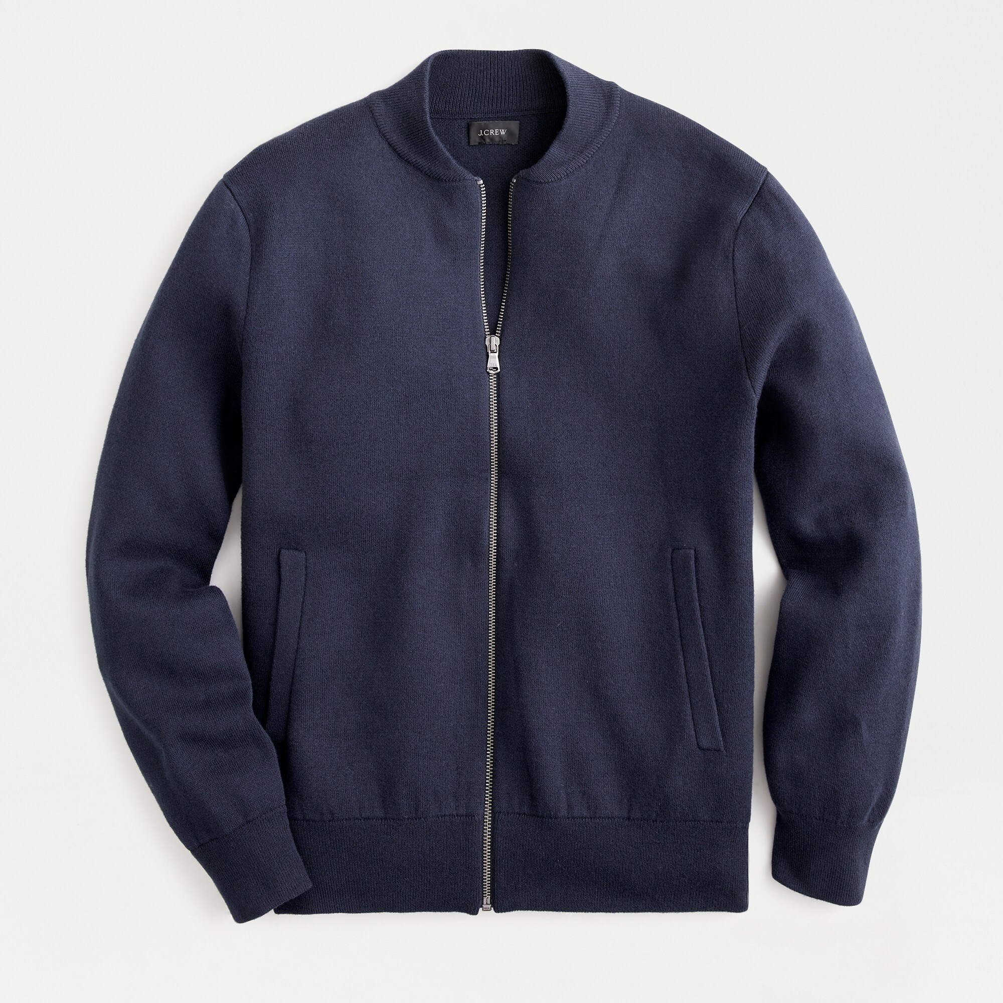 Bomber jacket in merino wool blend