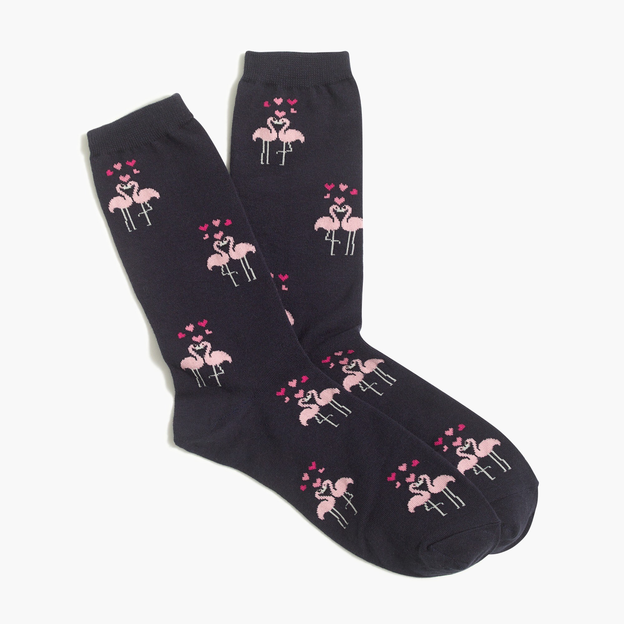 Flamingo love trouser socks