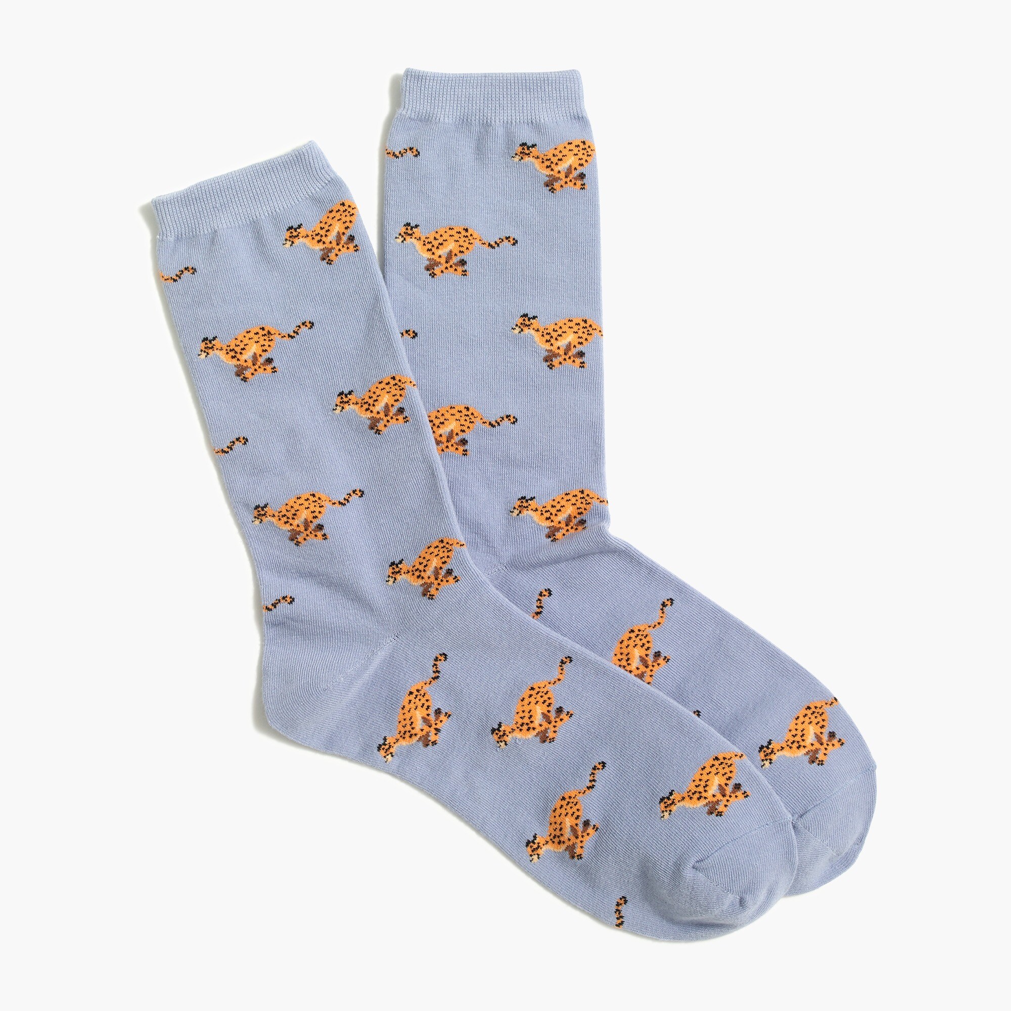 Cheetah trouser socks