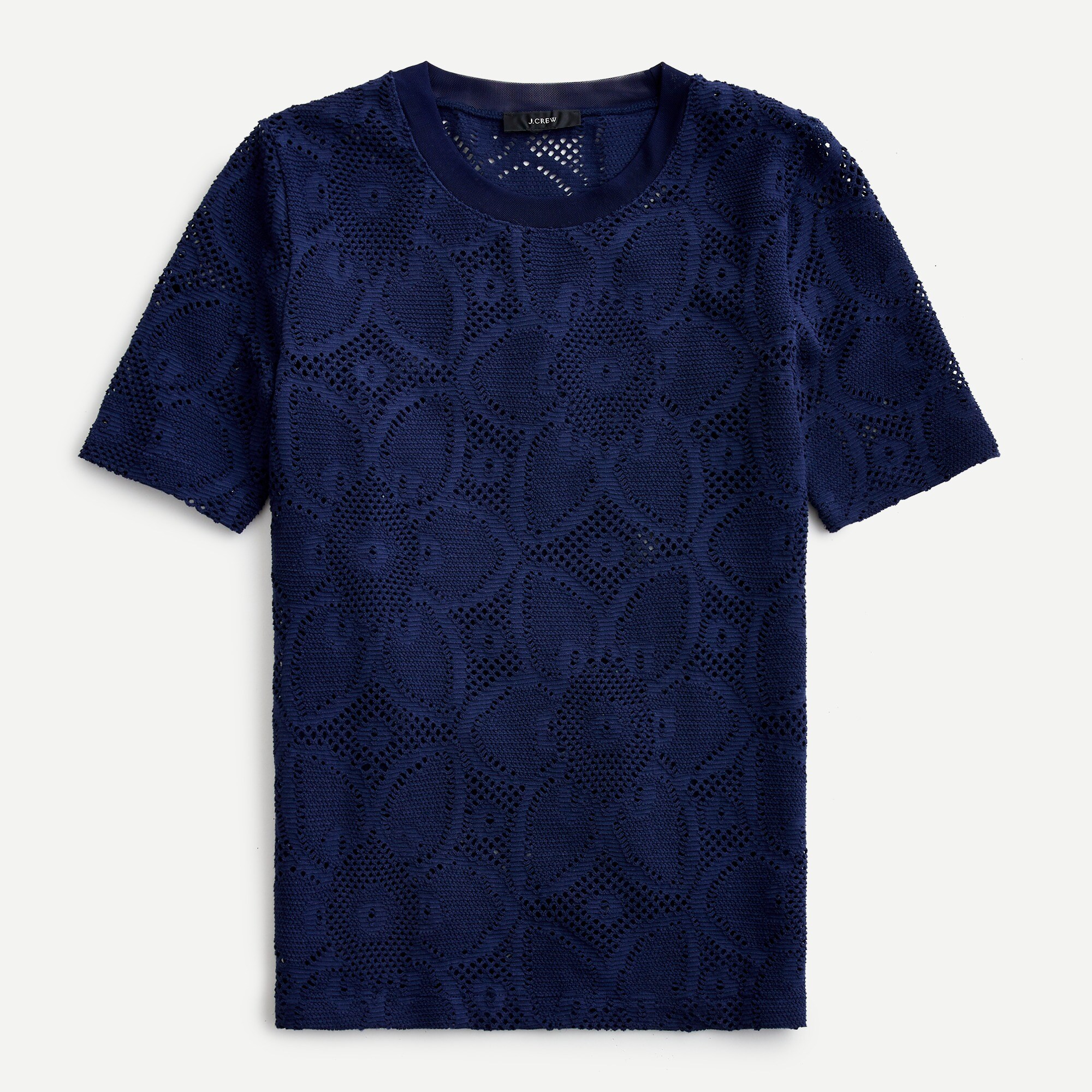 stretch lace shirt