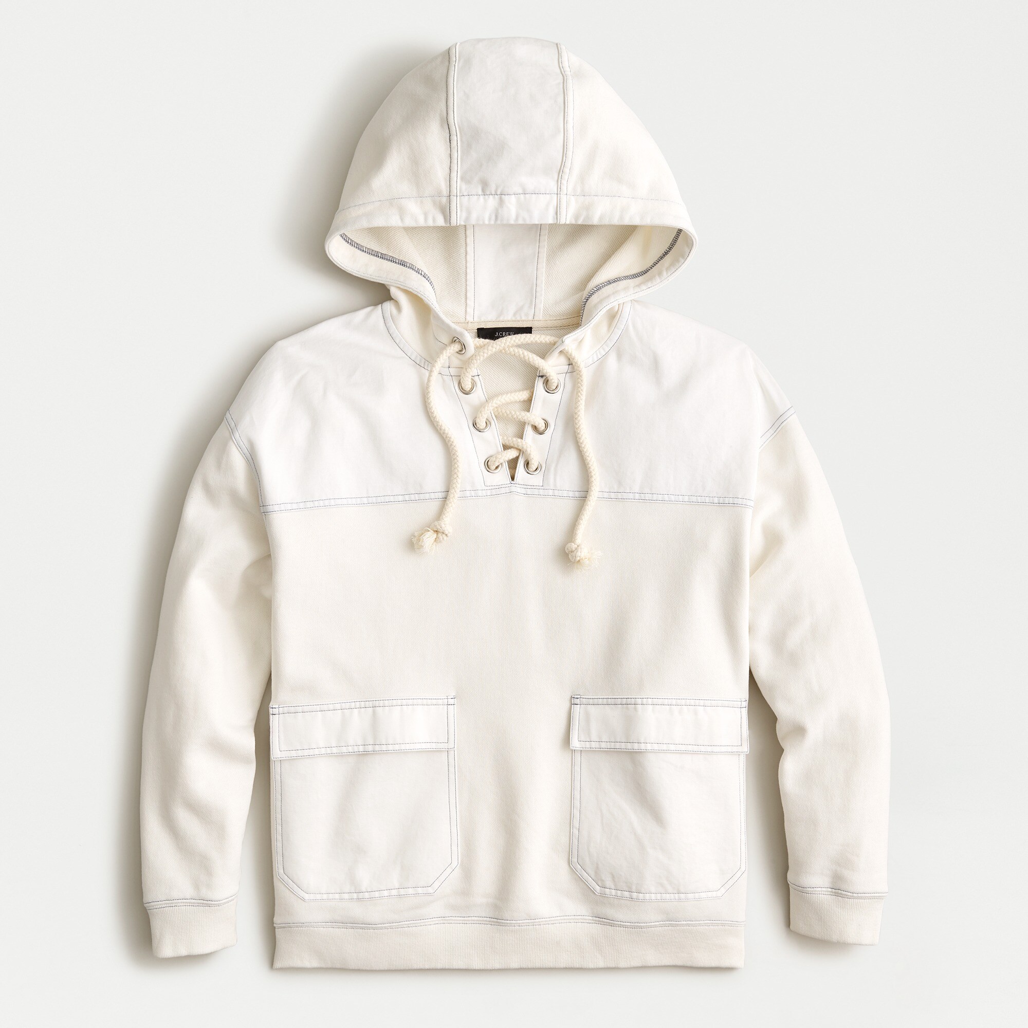 Lace up sweatshirts sale