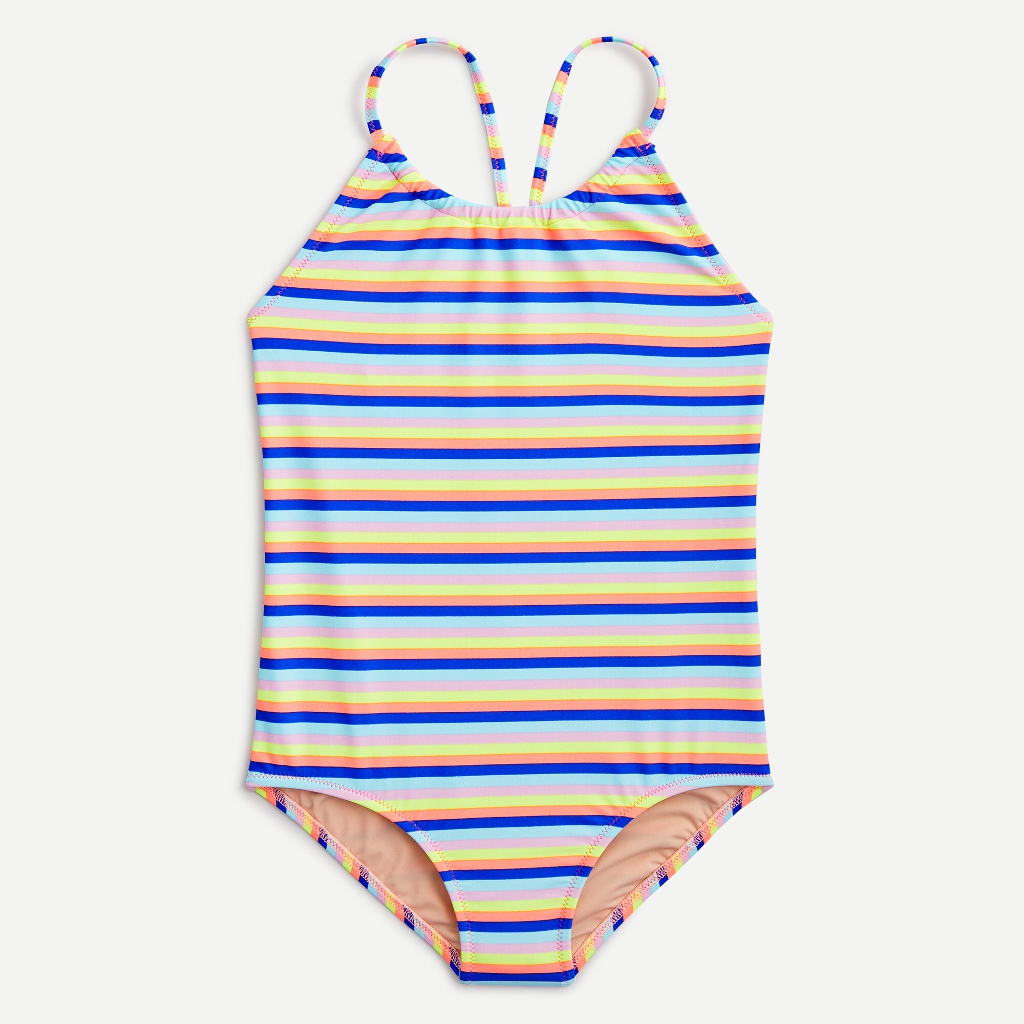 j crew striped swimsuit
