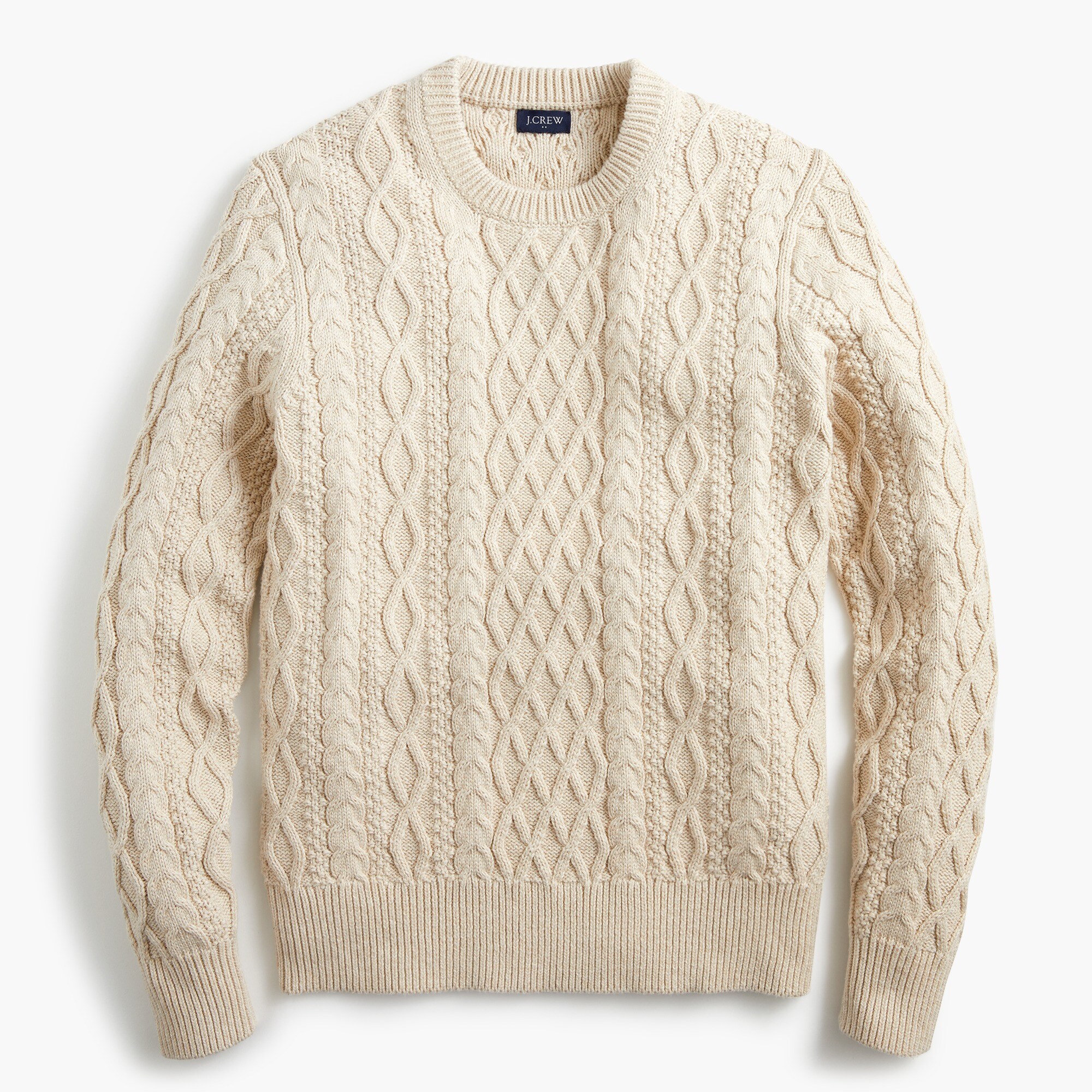 fisherman crewneck sweater for men