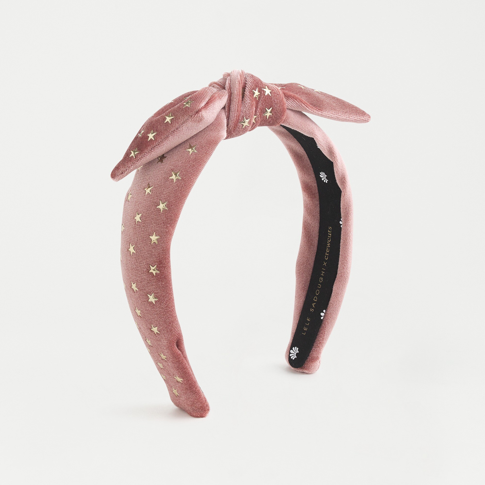 Girls' Lele Sadoughi X crewcuts velvet knot headband with stars