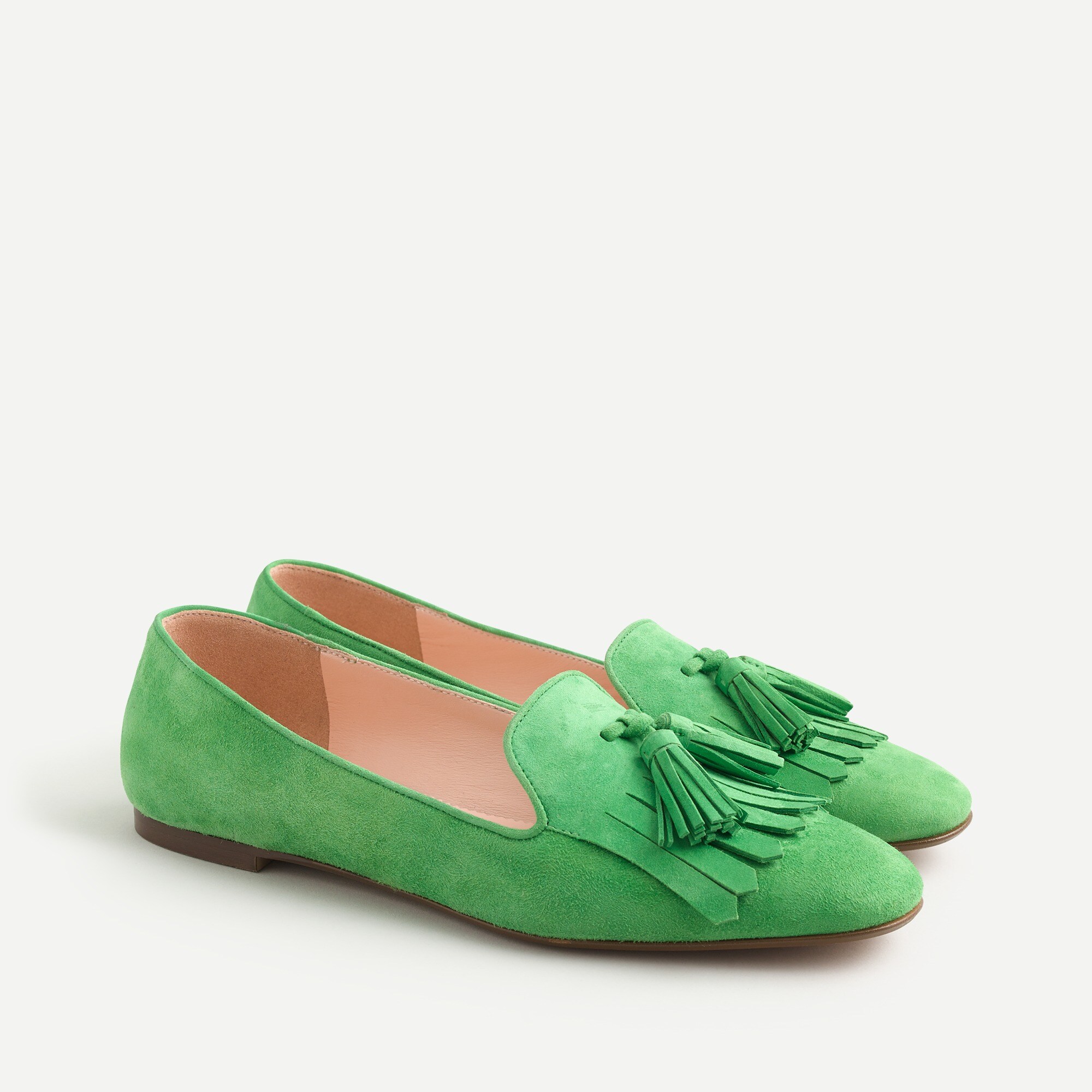 green flat shoes womens