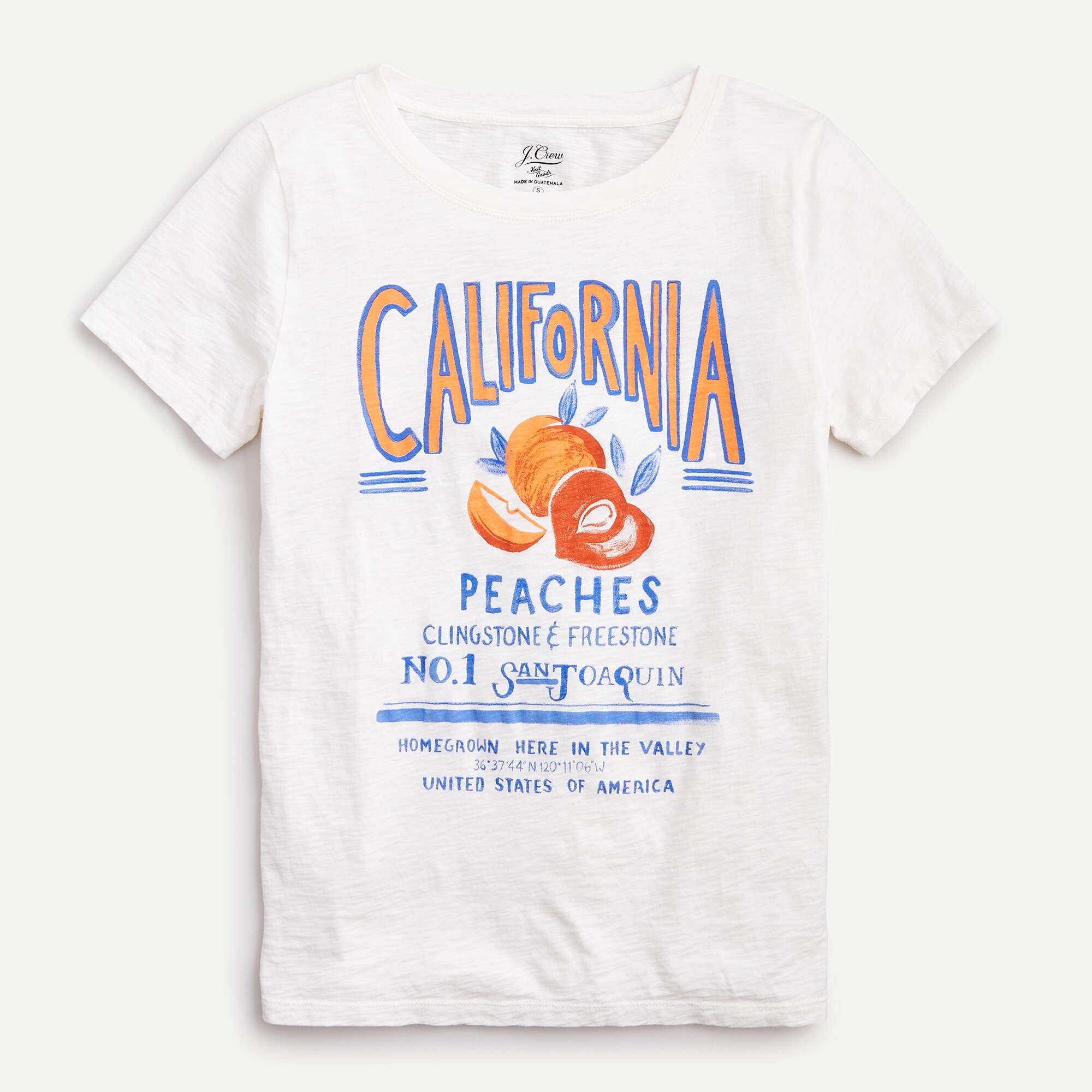 "California peaches" T-shirt in Supima® cotton