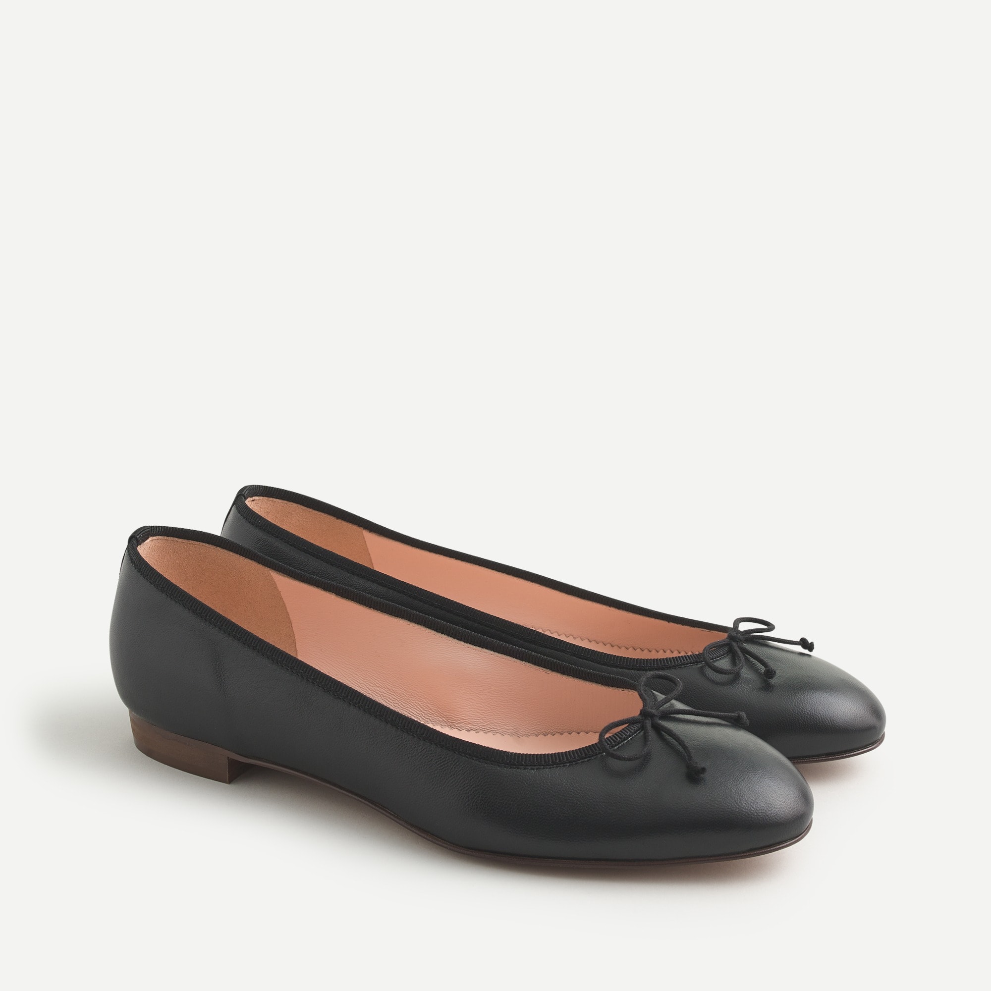 womens black flats with bow