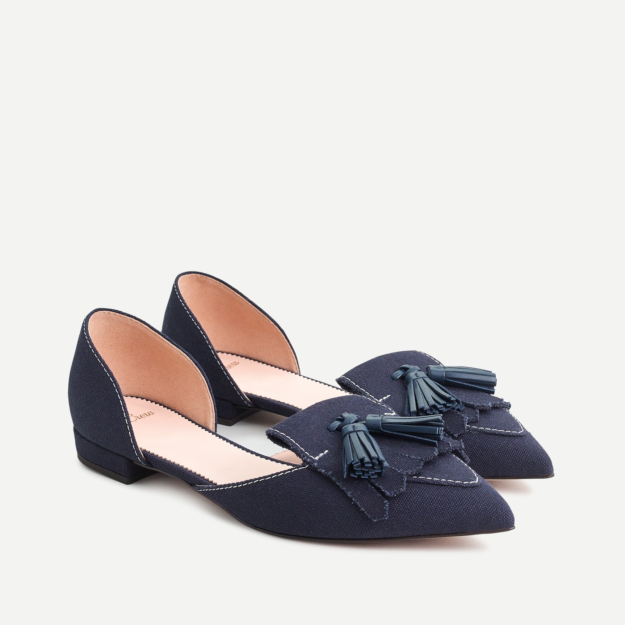 Canvas d'Orsay pointed-toe flats