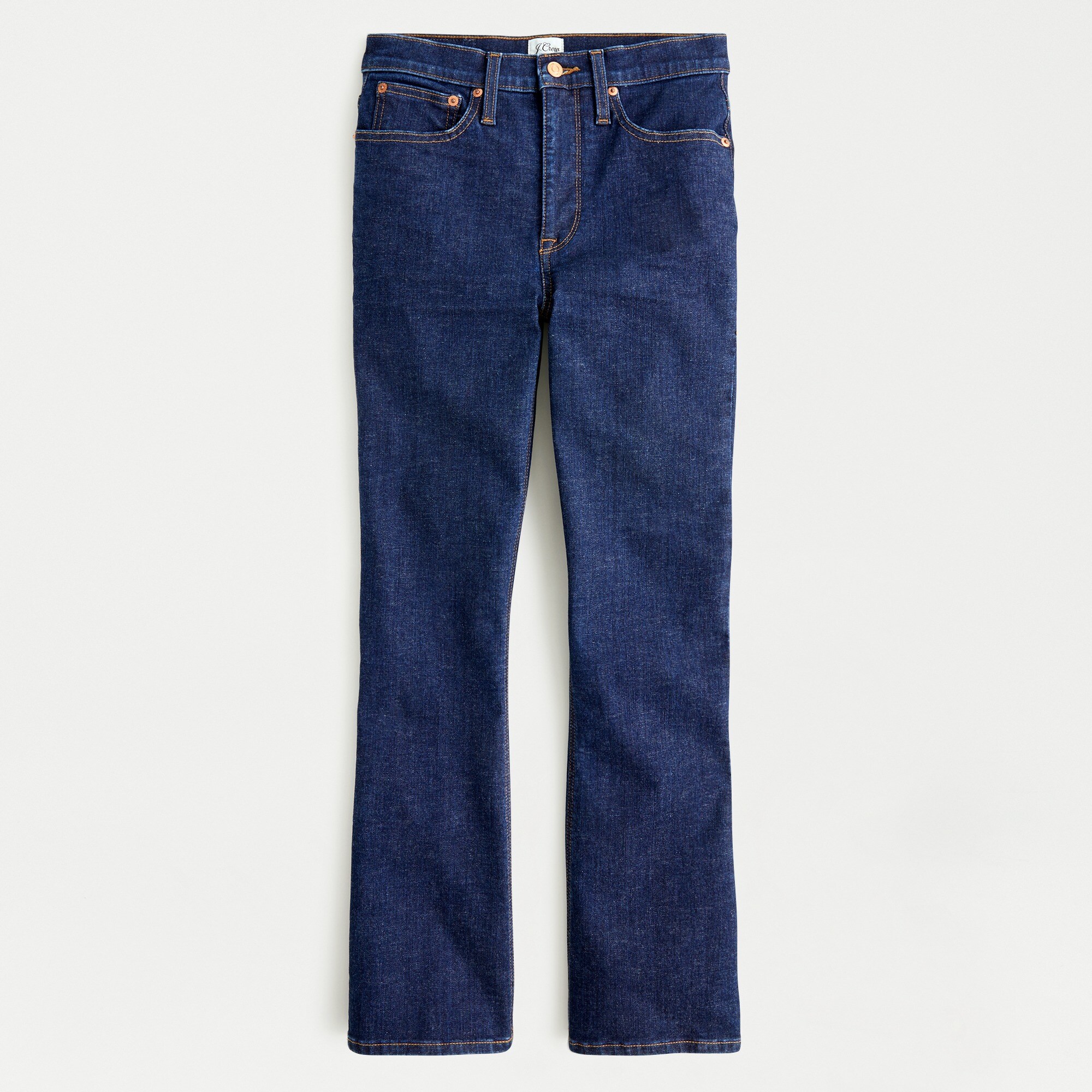 Demi-boot crop jean in Rinse wash