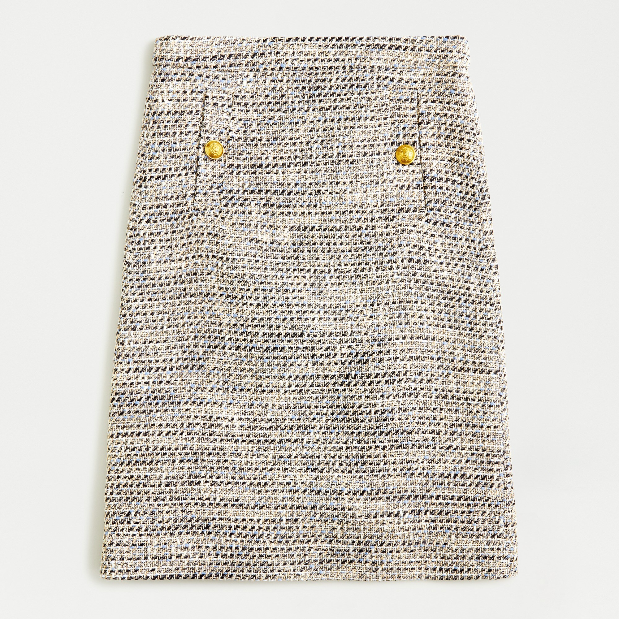 A-line skirt in speckled tweed