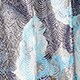 Pleated midi skirt in metallic-floral print jacquard AQUA BEGONIAS pleated midi skirt in metallic-floral print jacquard for women